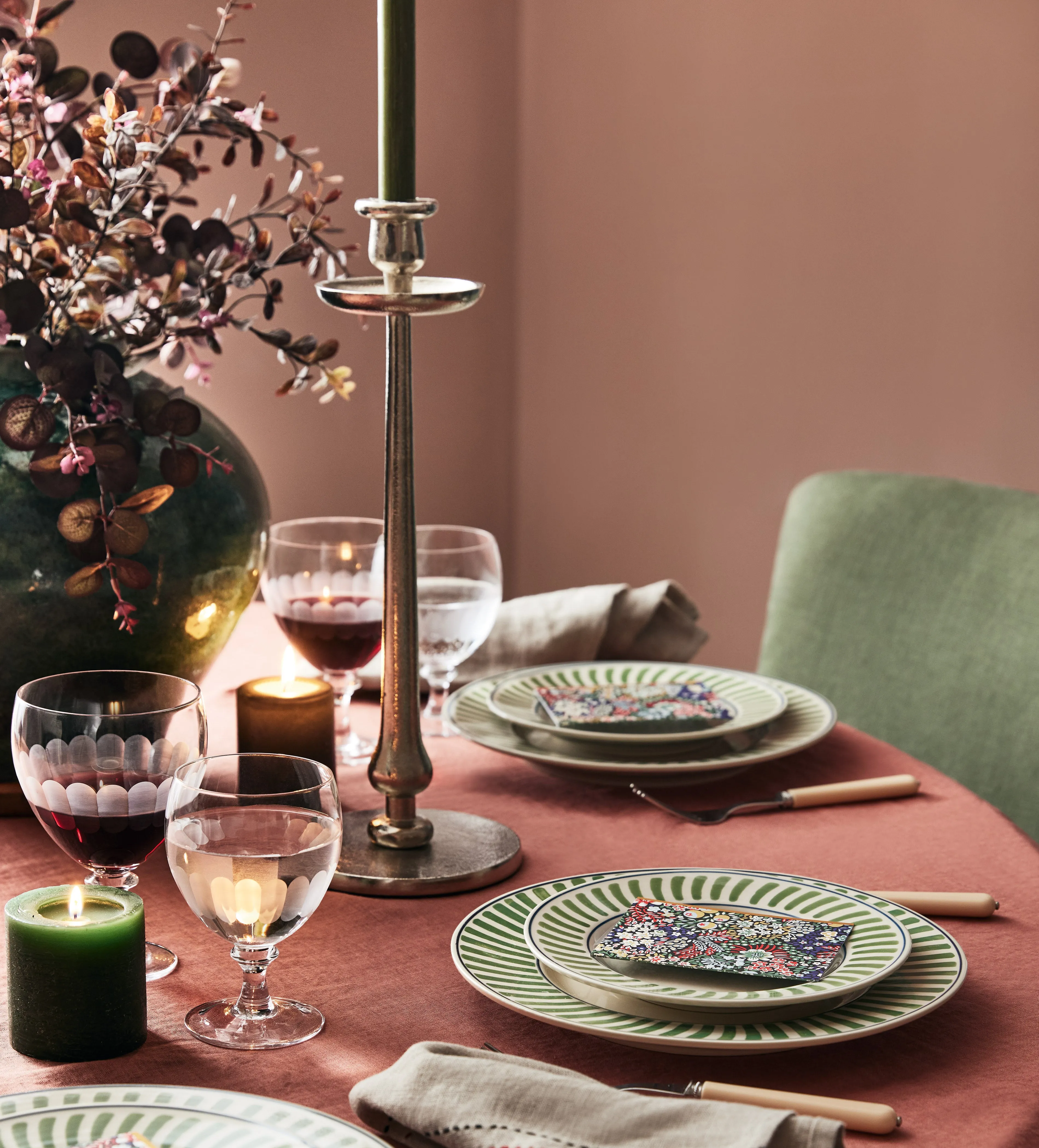 Faux Barberry Branch - Dark Brown, Artificial