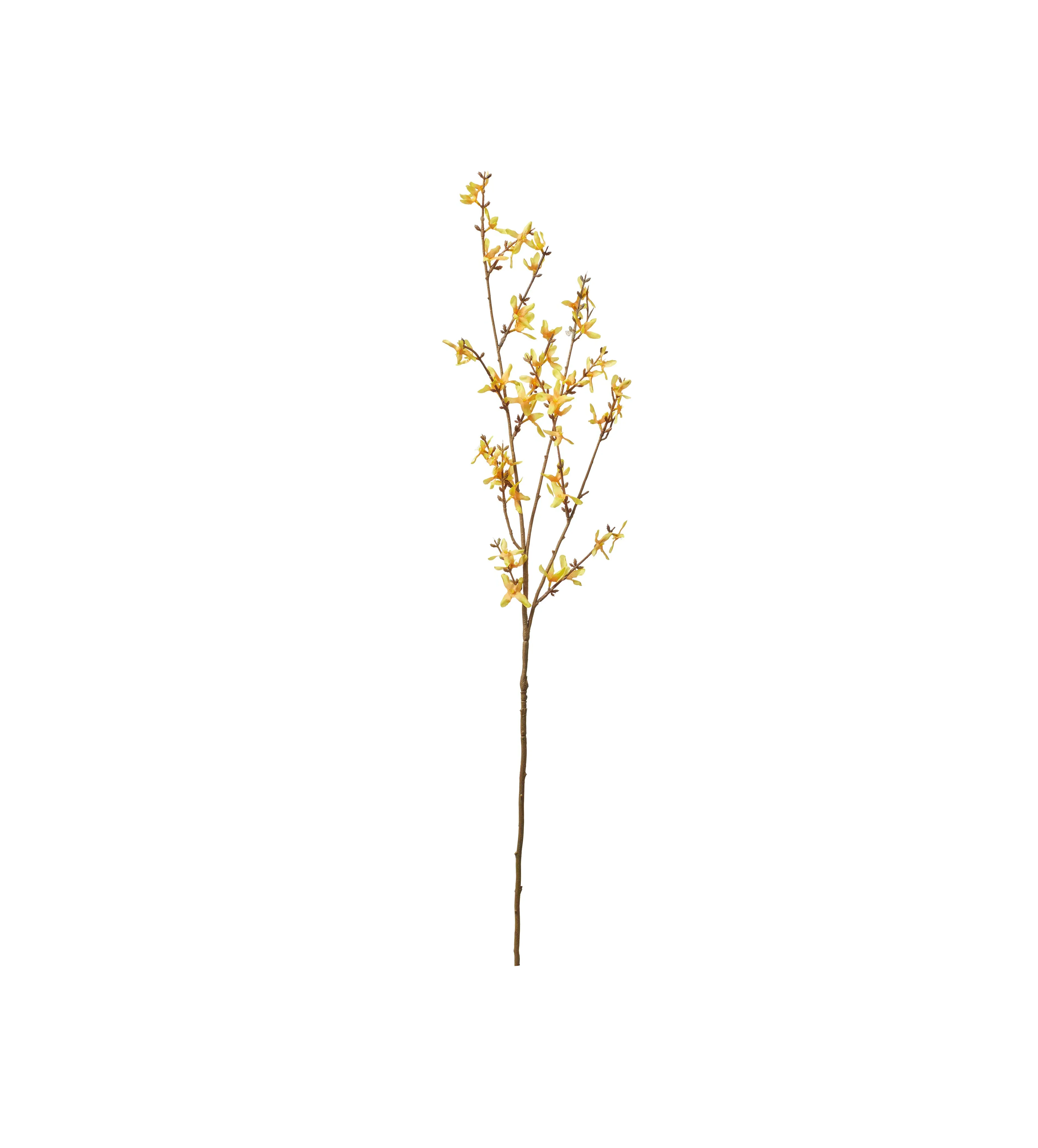 Faux Forsythia Stem - Yellow, Artificial