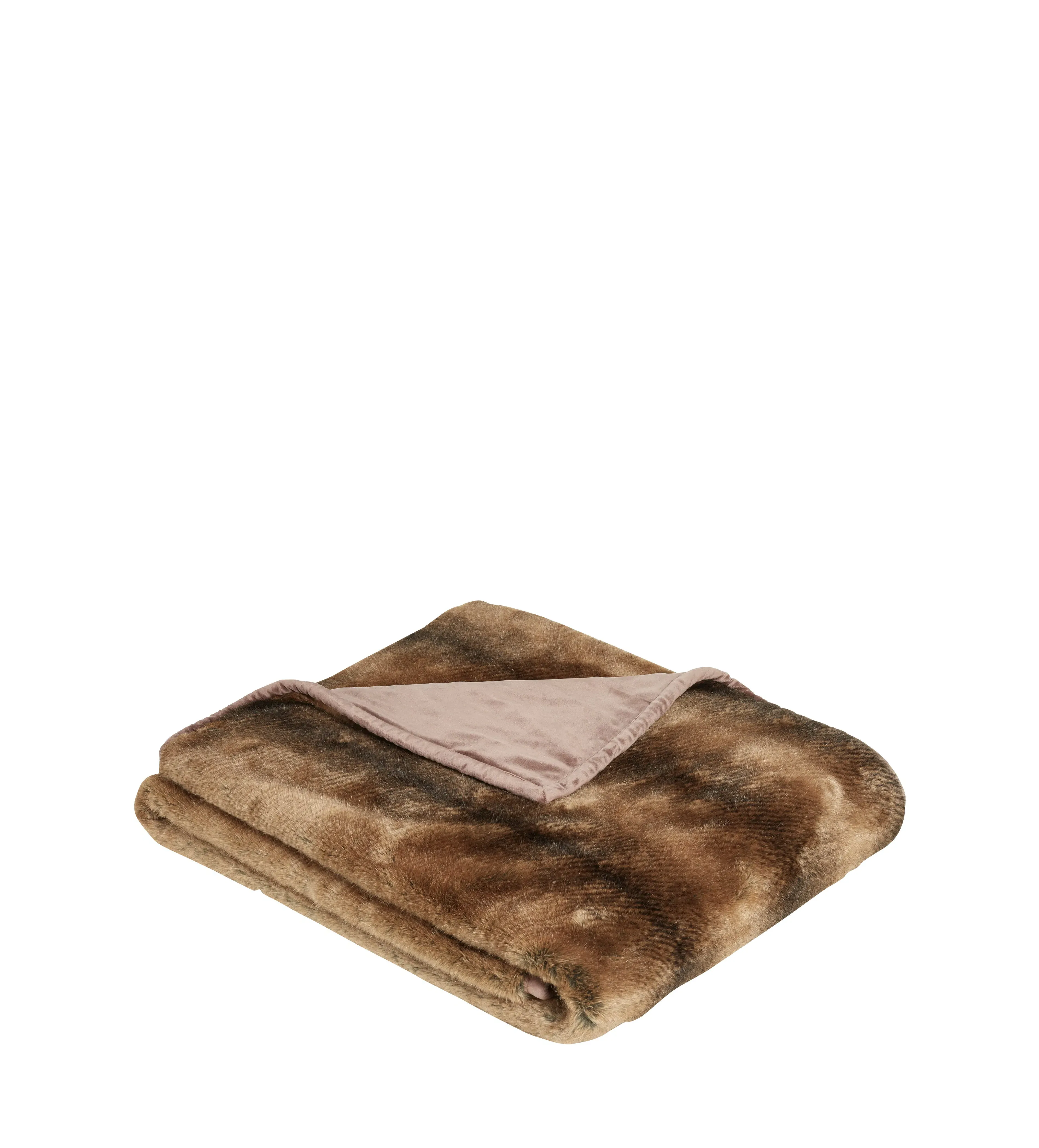 Faux Fur Throw - Grizzly Bear image