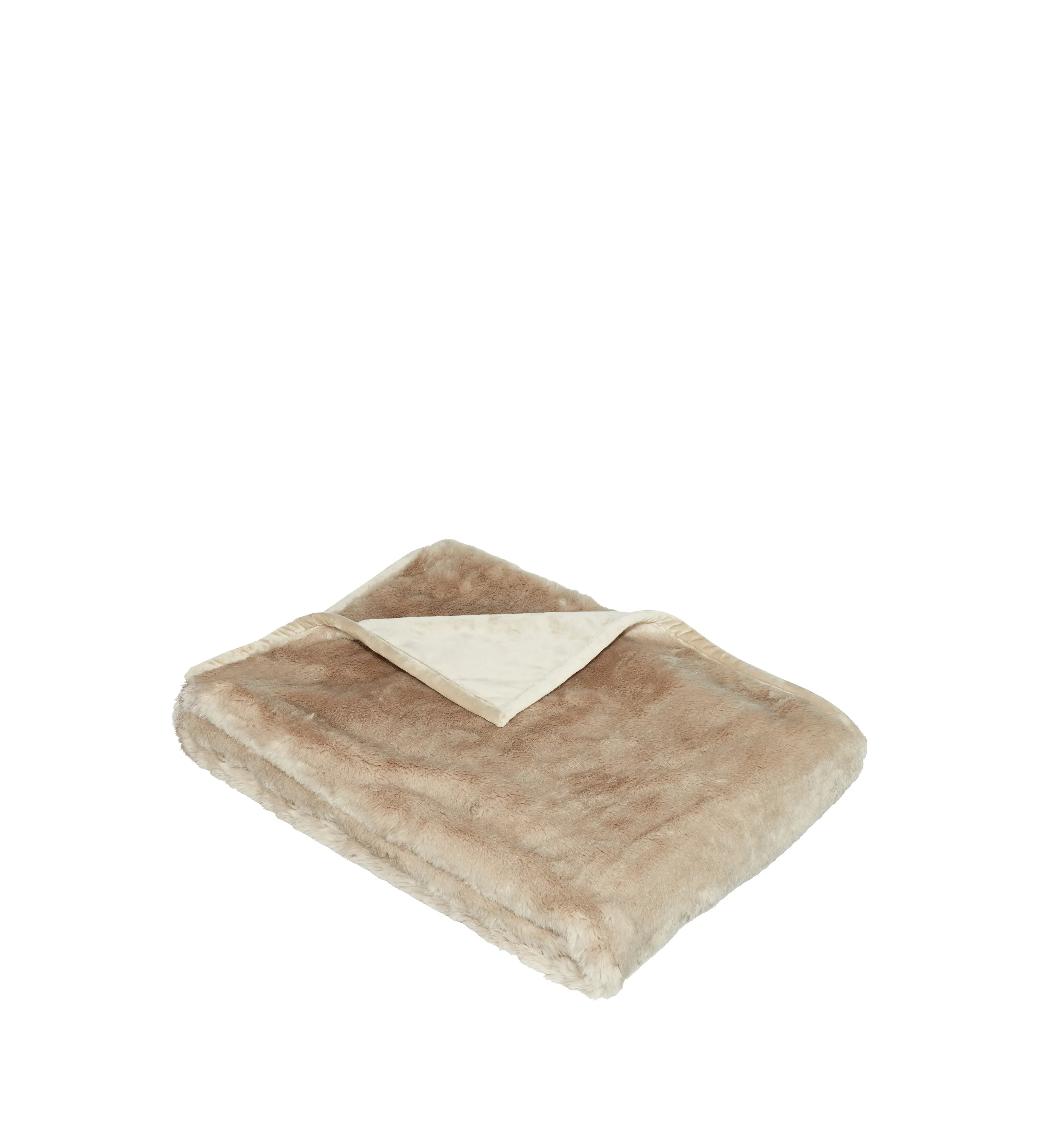 Faux Fur Throw - Seal Grey