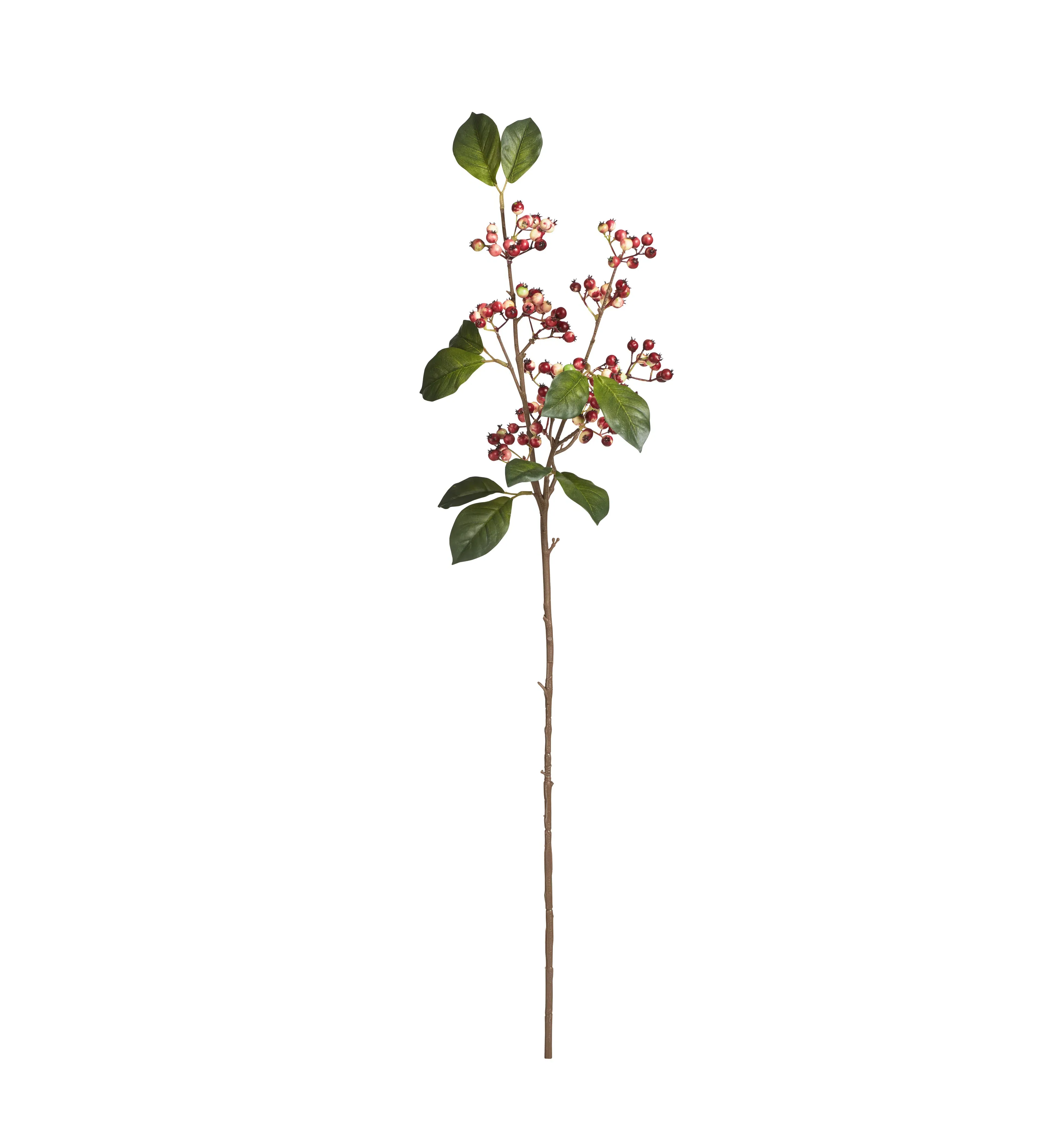Faux Lingonberry Stem - Red