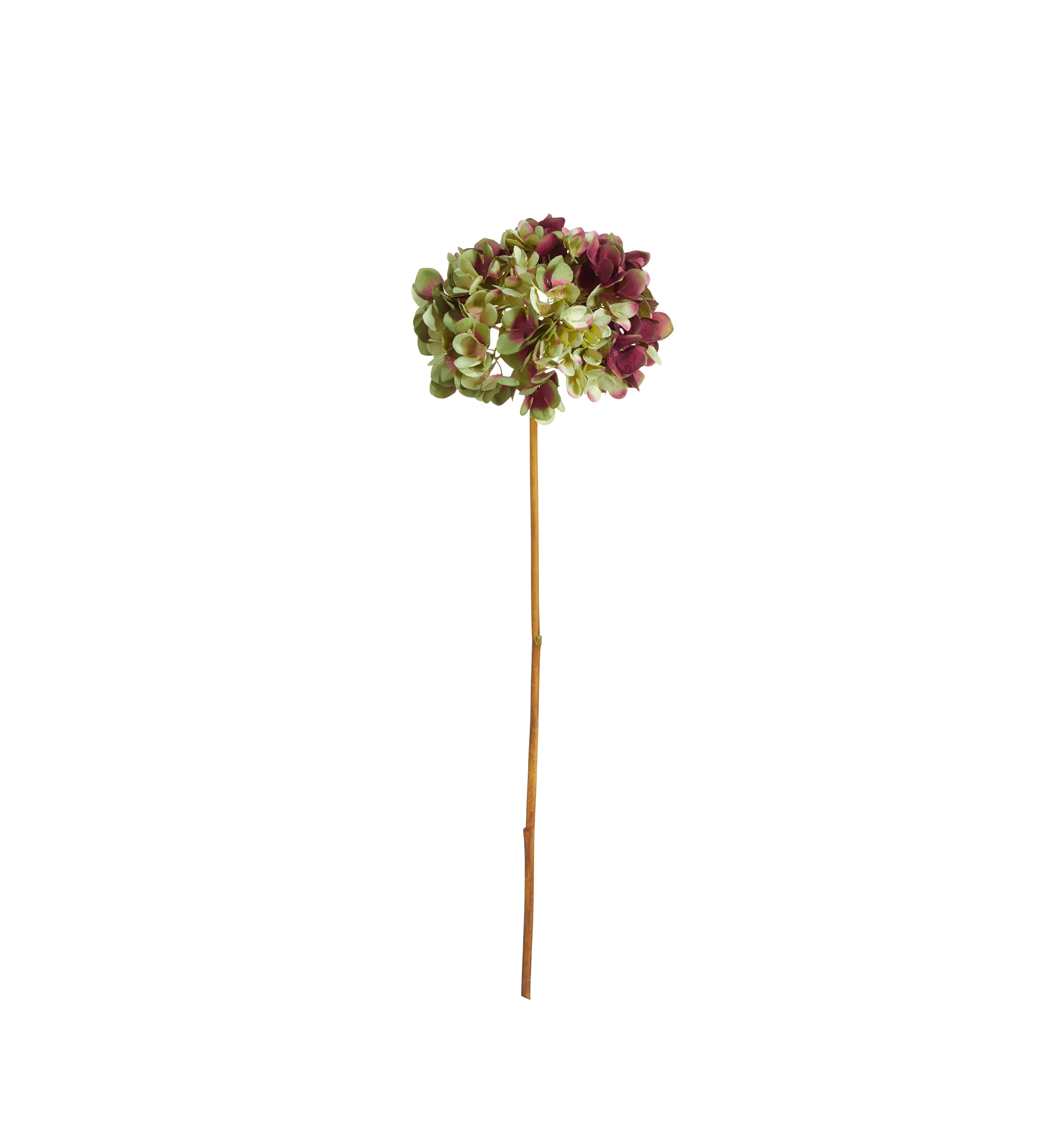 Faux Mophead Hydrangea Stem - Multi, Artificial