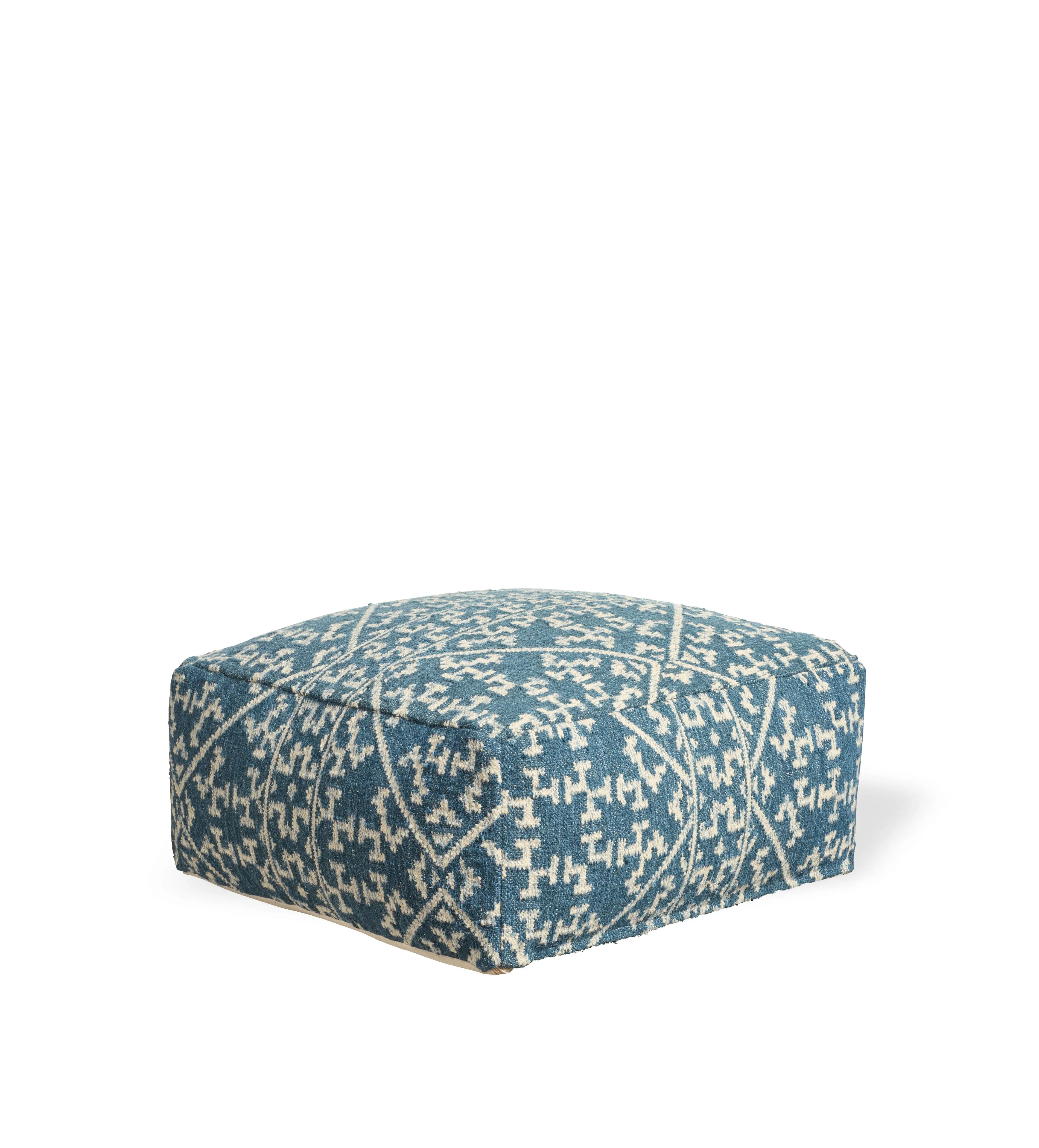 Floor Cushion - Lapis Blue, Patterned image