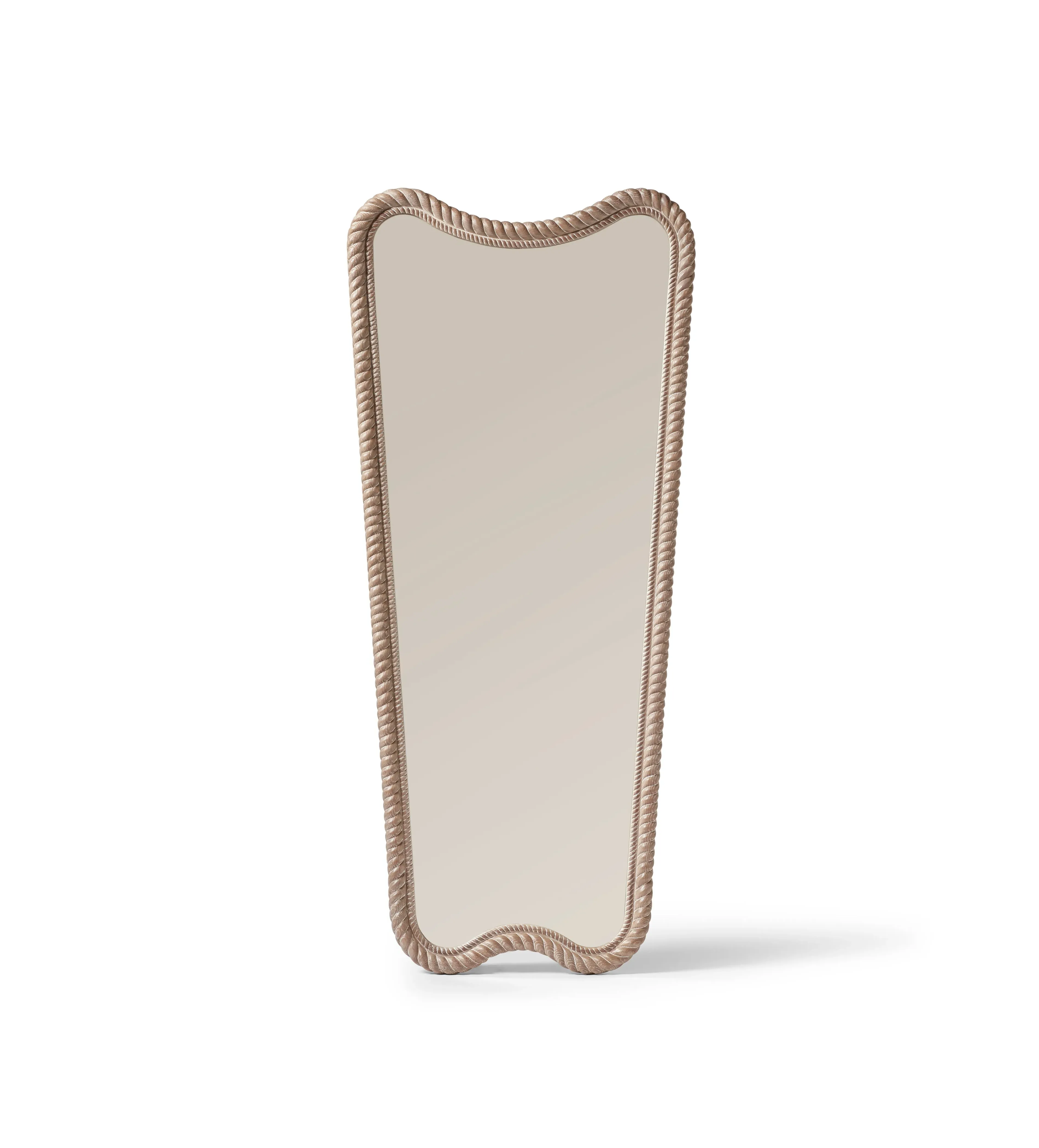 Floor-Standing Mirror - Burnt Oak, Solid Oak image
