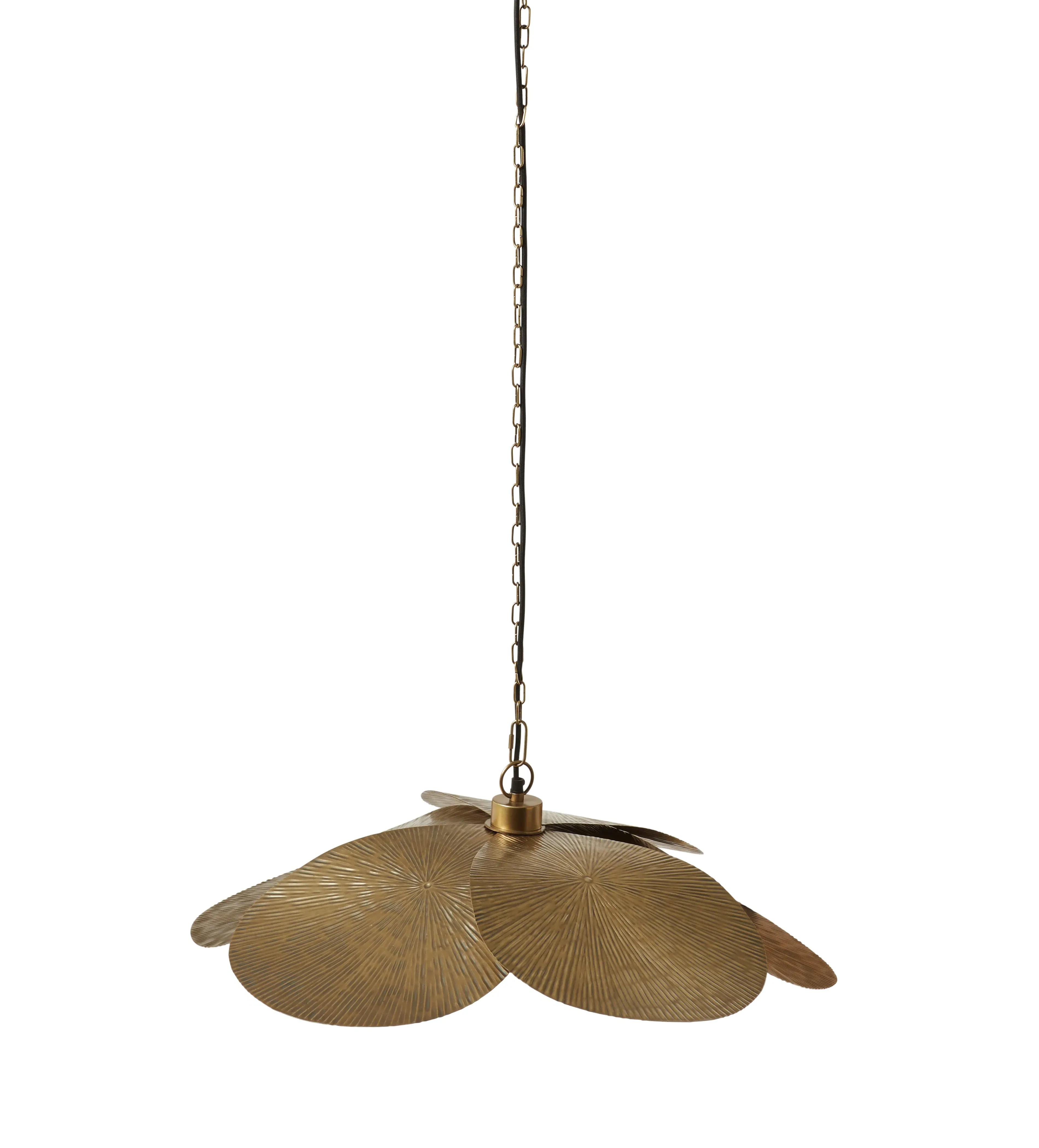 Florie Iron Pendant Light - Antique Brass