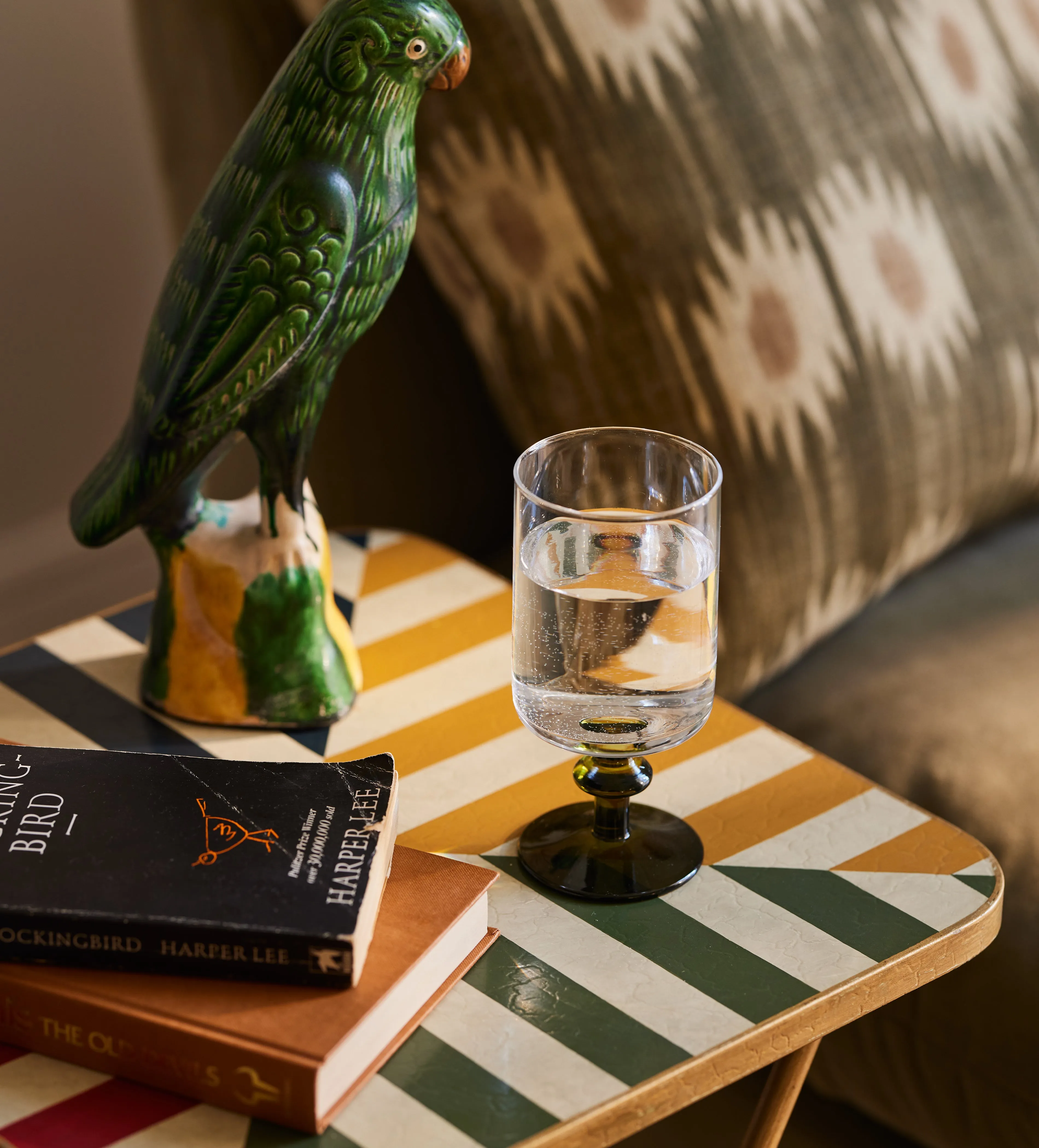 Folding Side Table - Multi, Metal