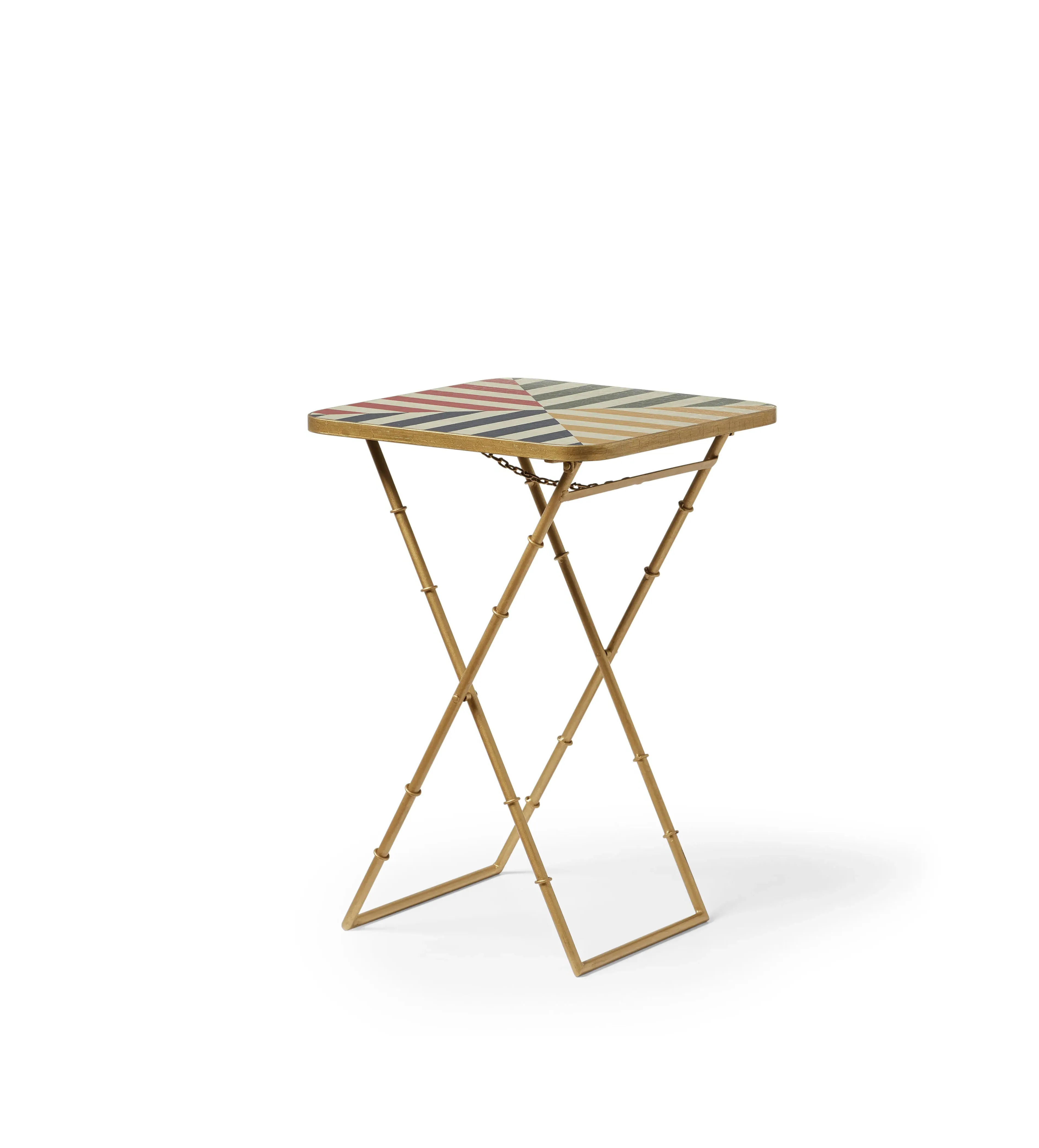 Folding Side Table - Multi, Metal image