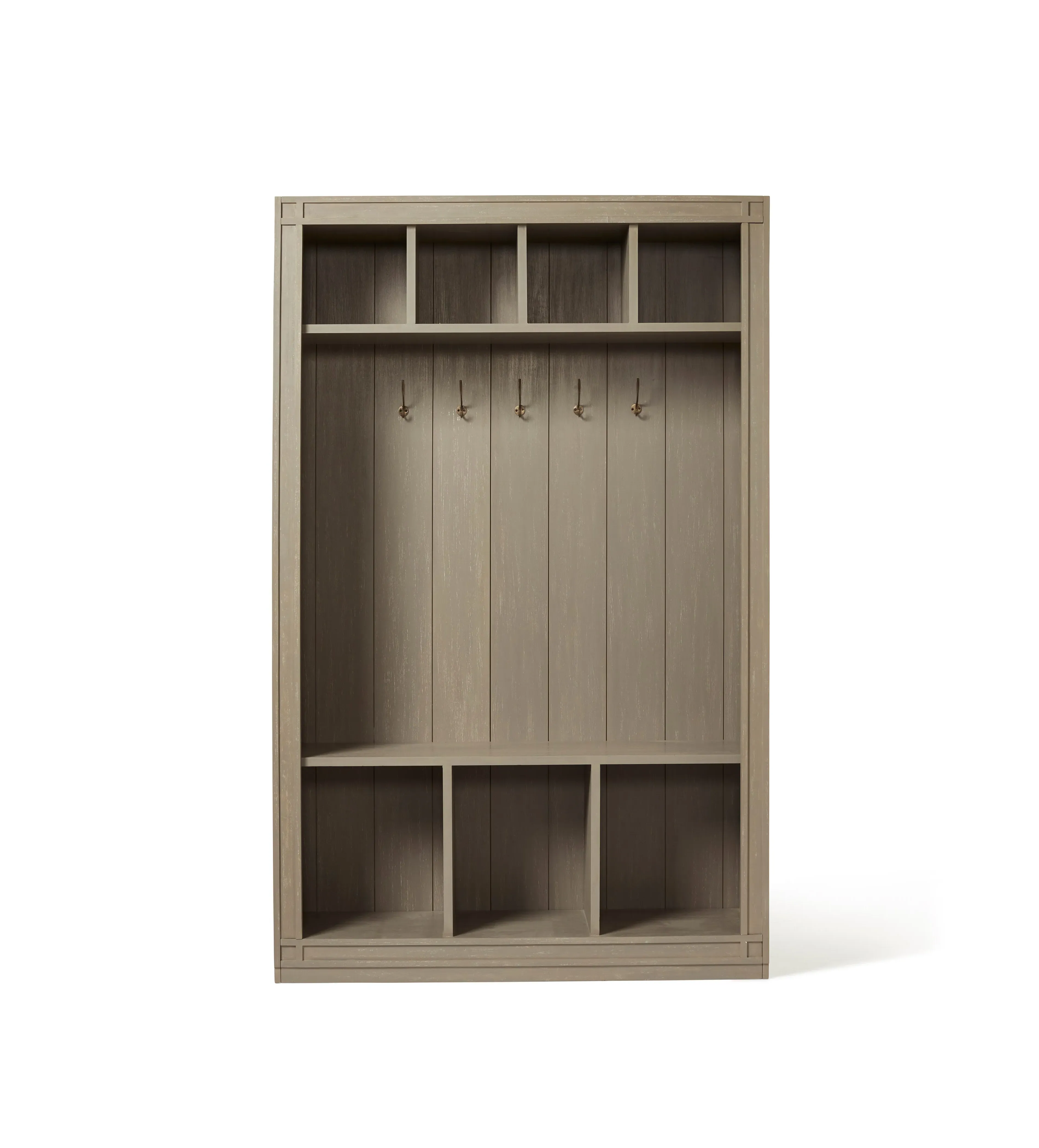 Hallway Storage Unit with Bench - Silver Birch