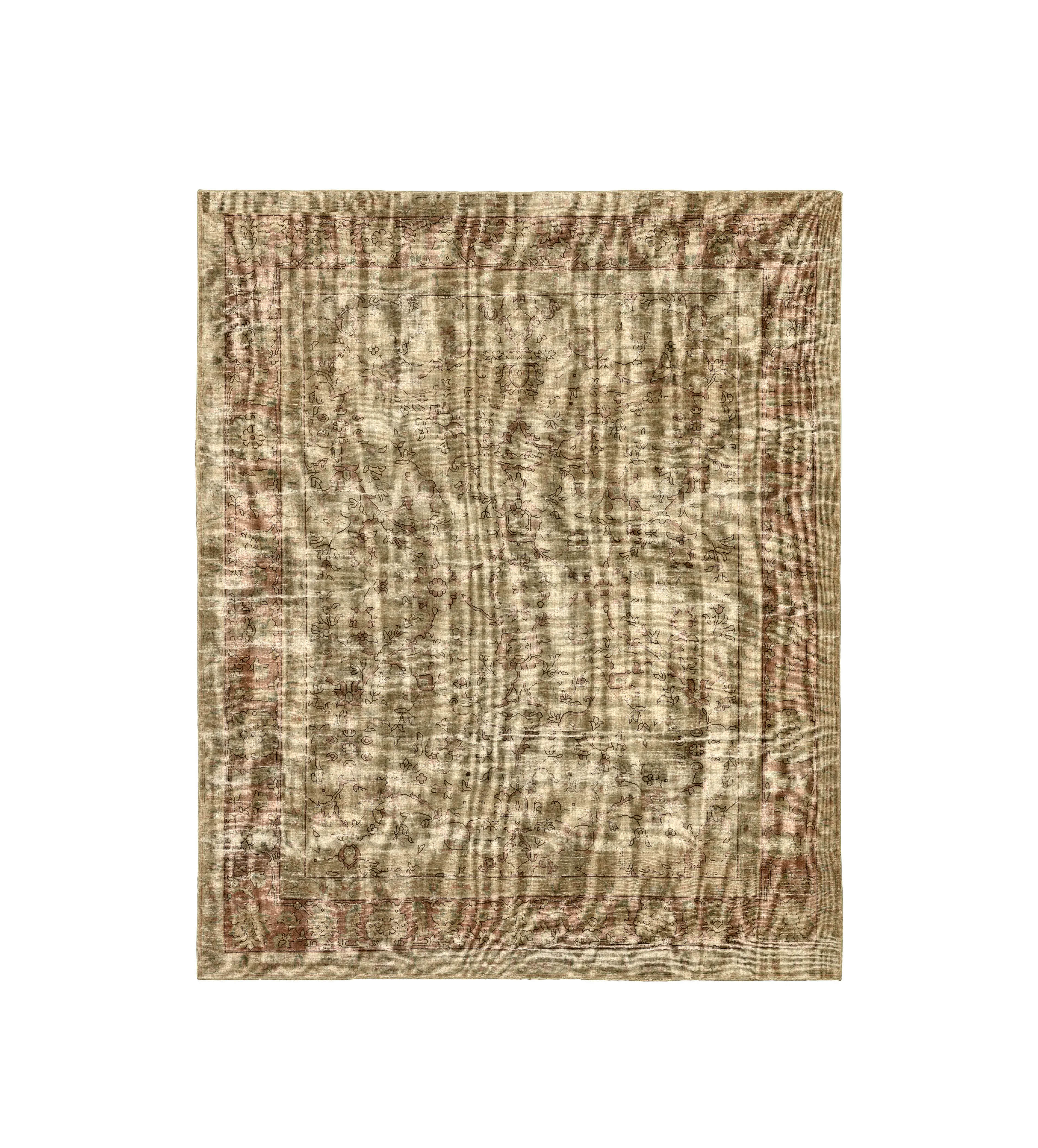 Hand-Knotted Rug Persian Style - Rose, Natural image