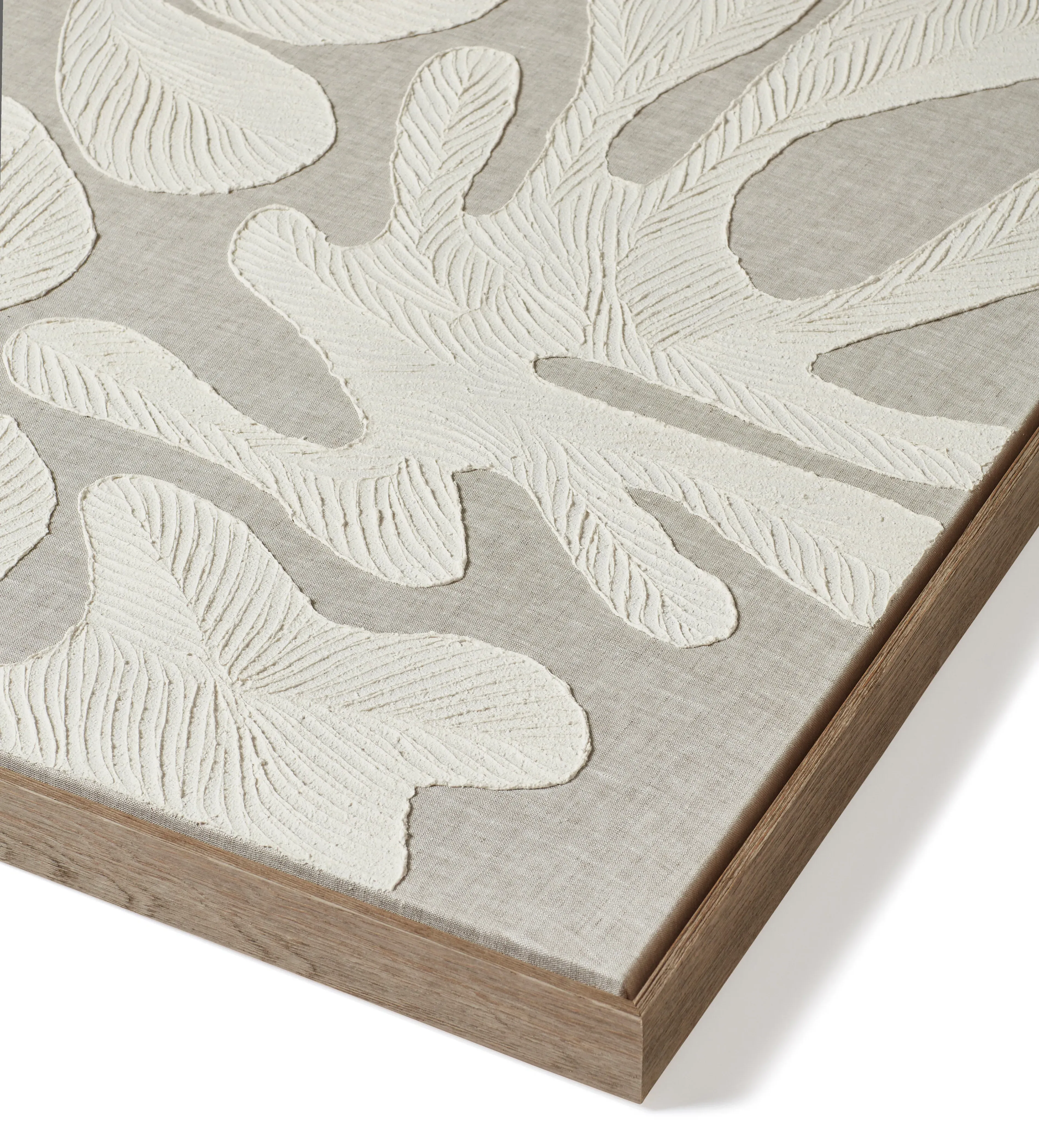 Hand-Painted Wall Art - Natural, Linen