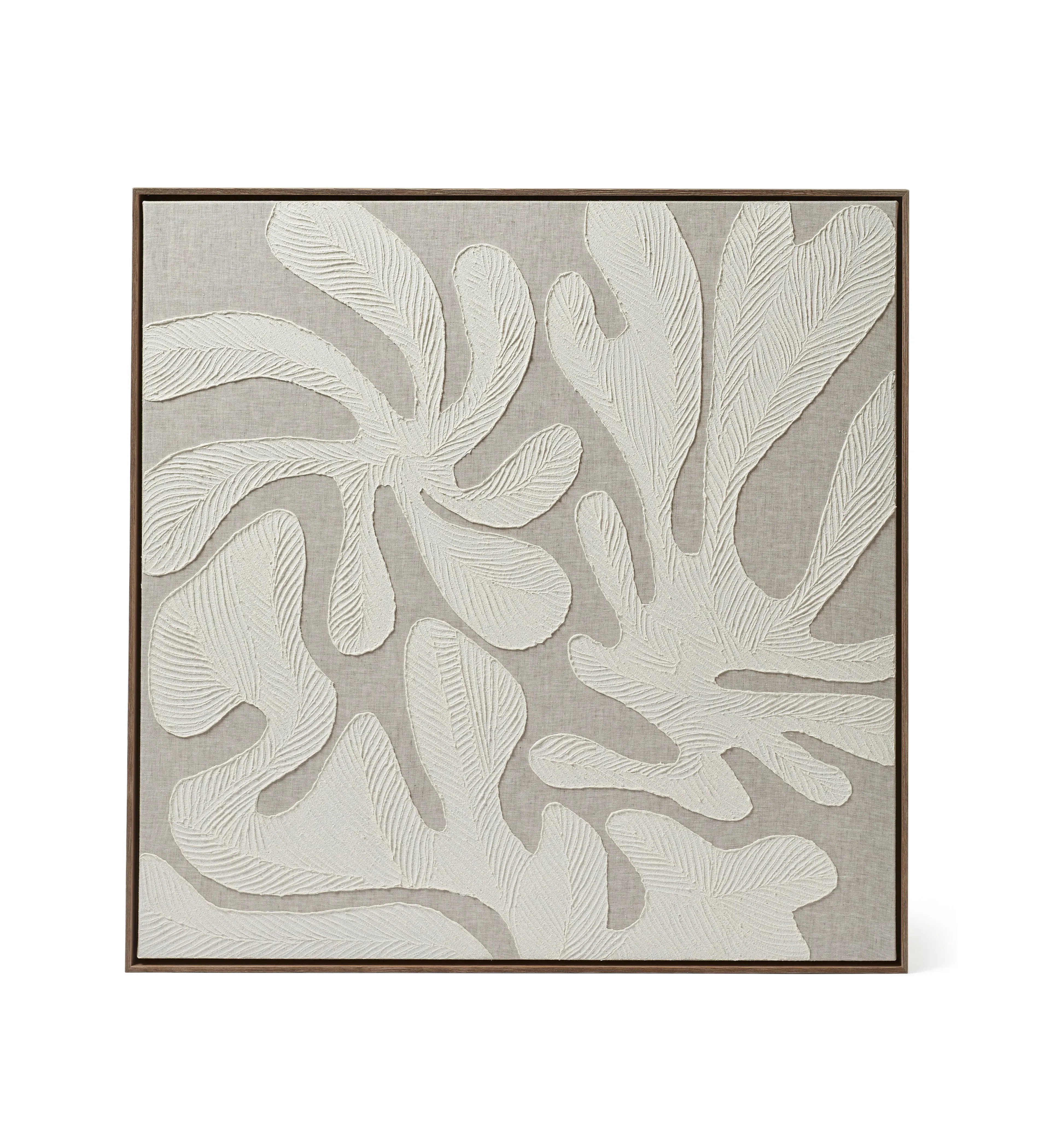 Hand-Painted Wall Art - Natural, Linen image
