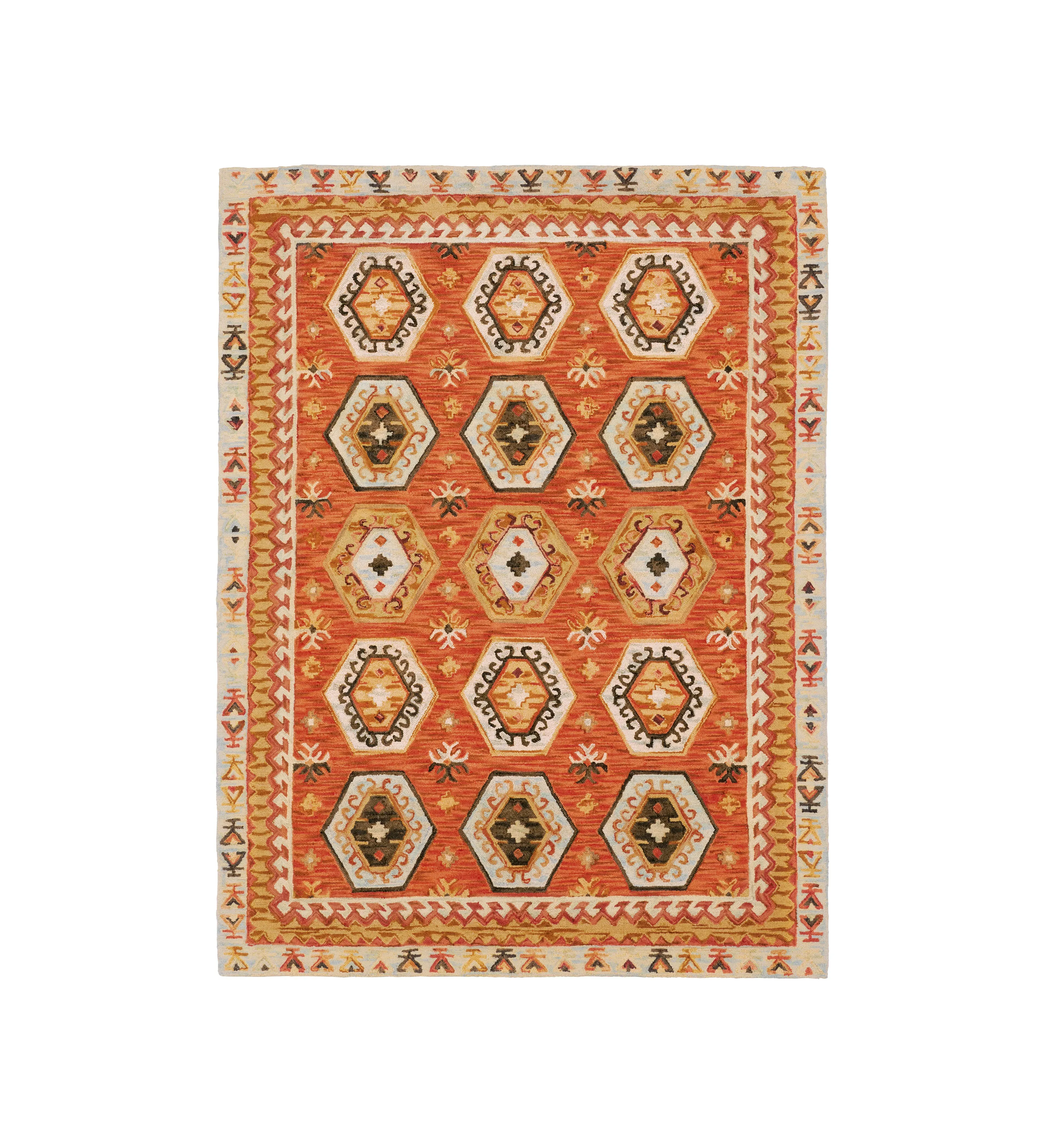 Hand-Tufted Rug - Multi, Wool image