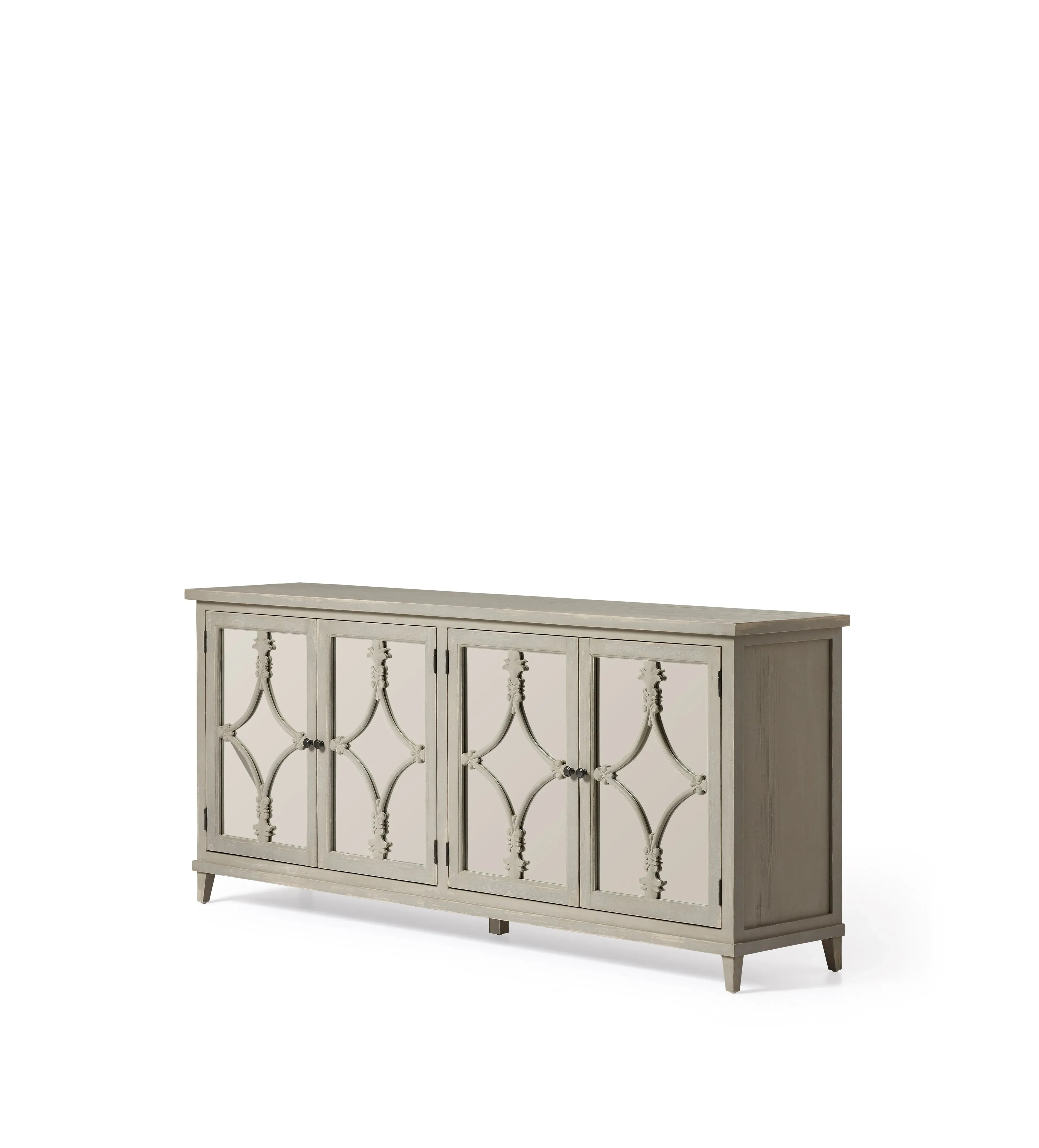 Herald Sideboard with Mirror Panels - Grey, Pine image