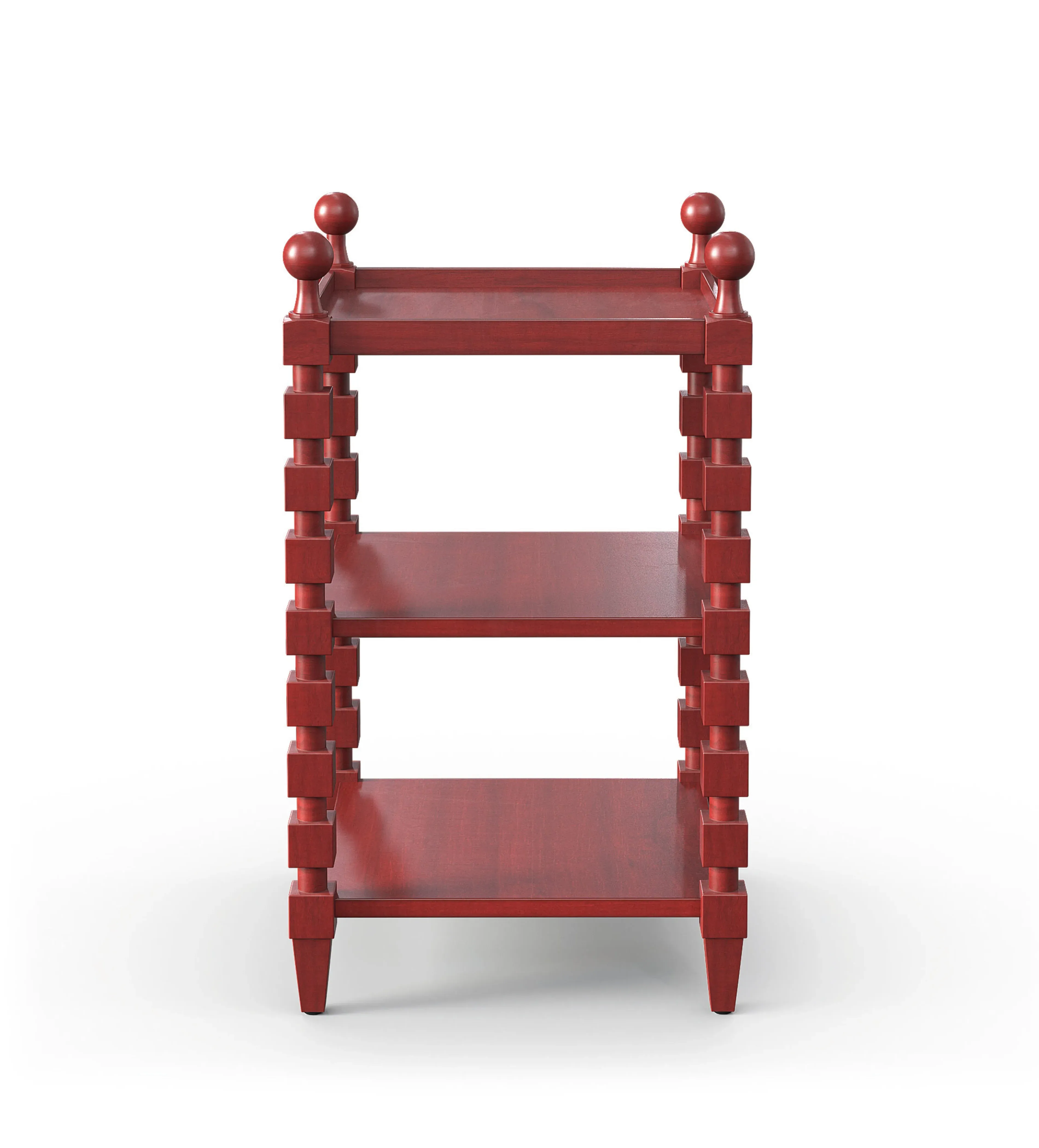 Huxley Side Table - Brushed Red, Mango Wood image