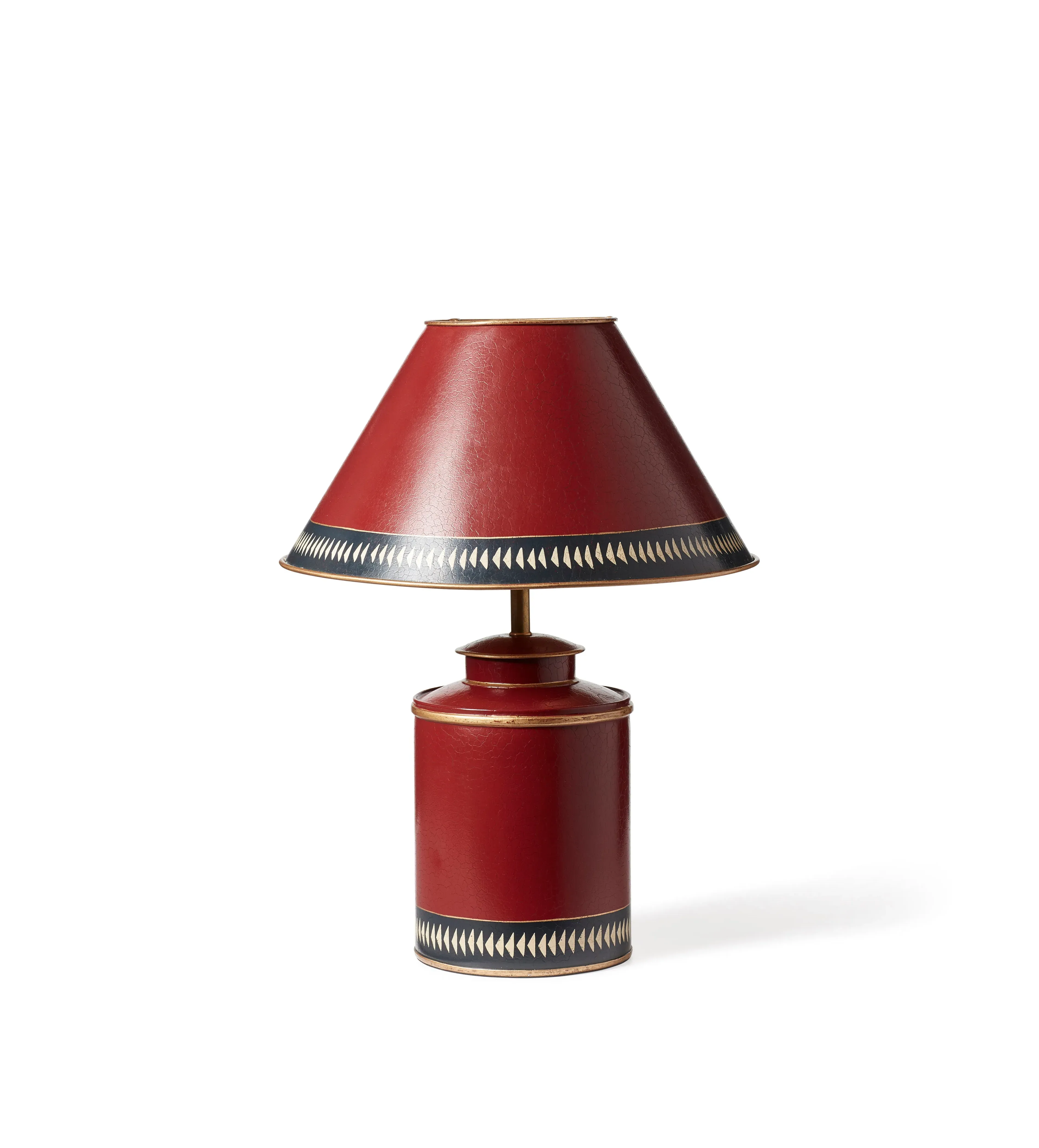 Kolmio Table Lamp with Shade - Red, Iron image