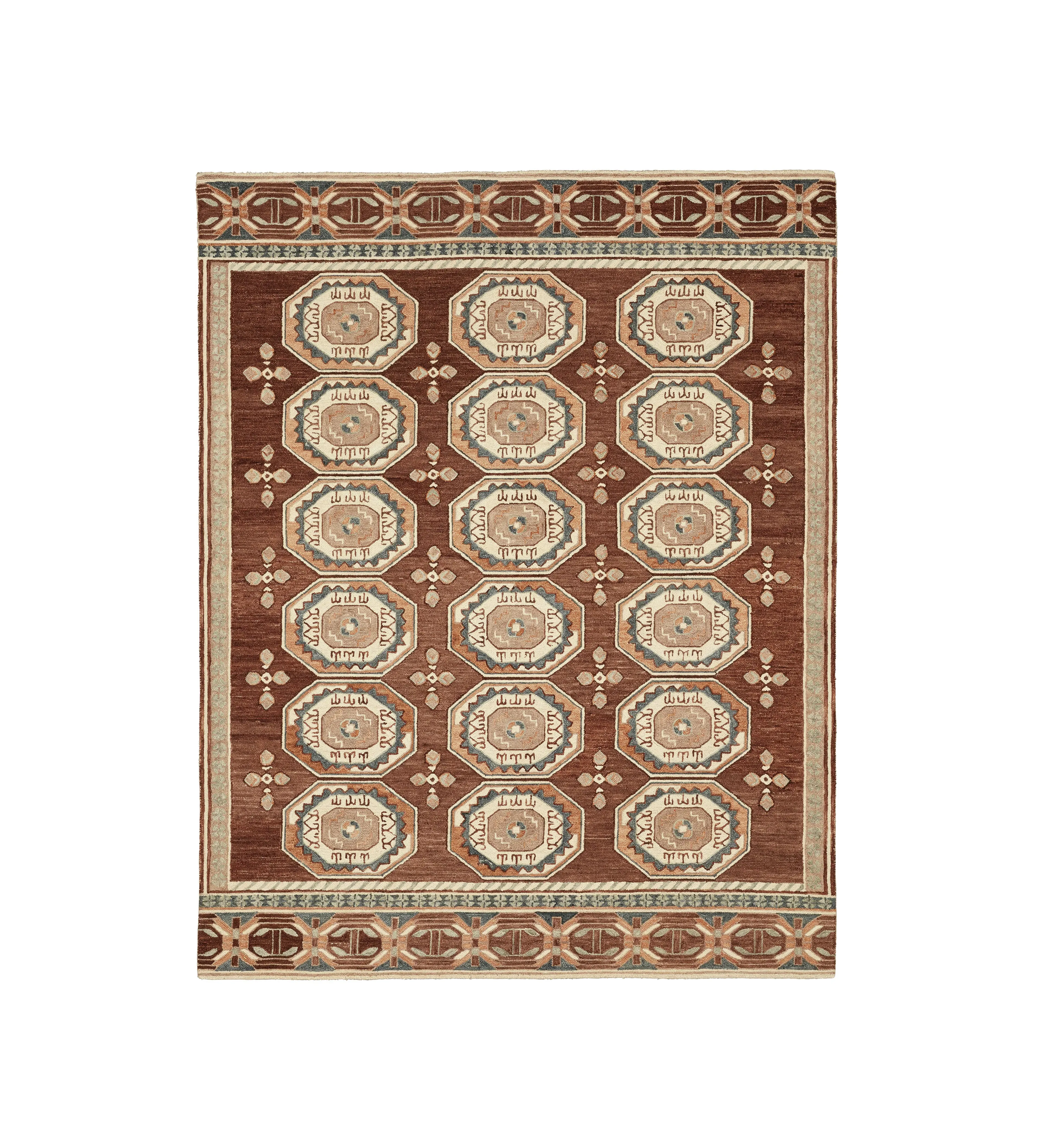 Large Area Rug - Earthy Red, Wool image