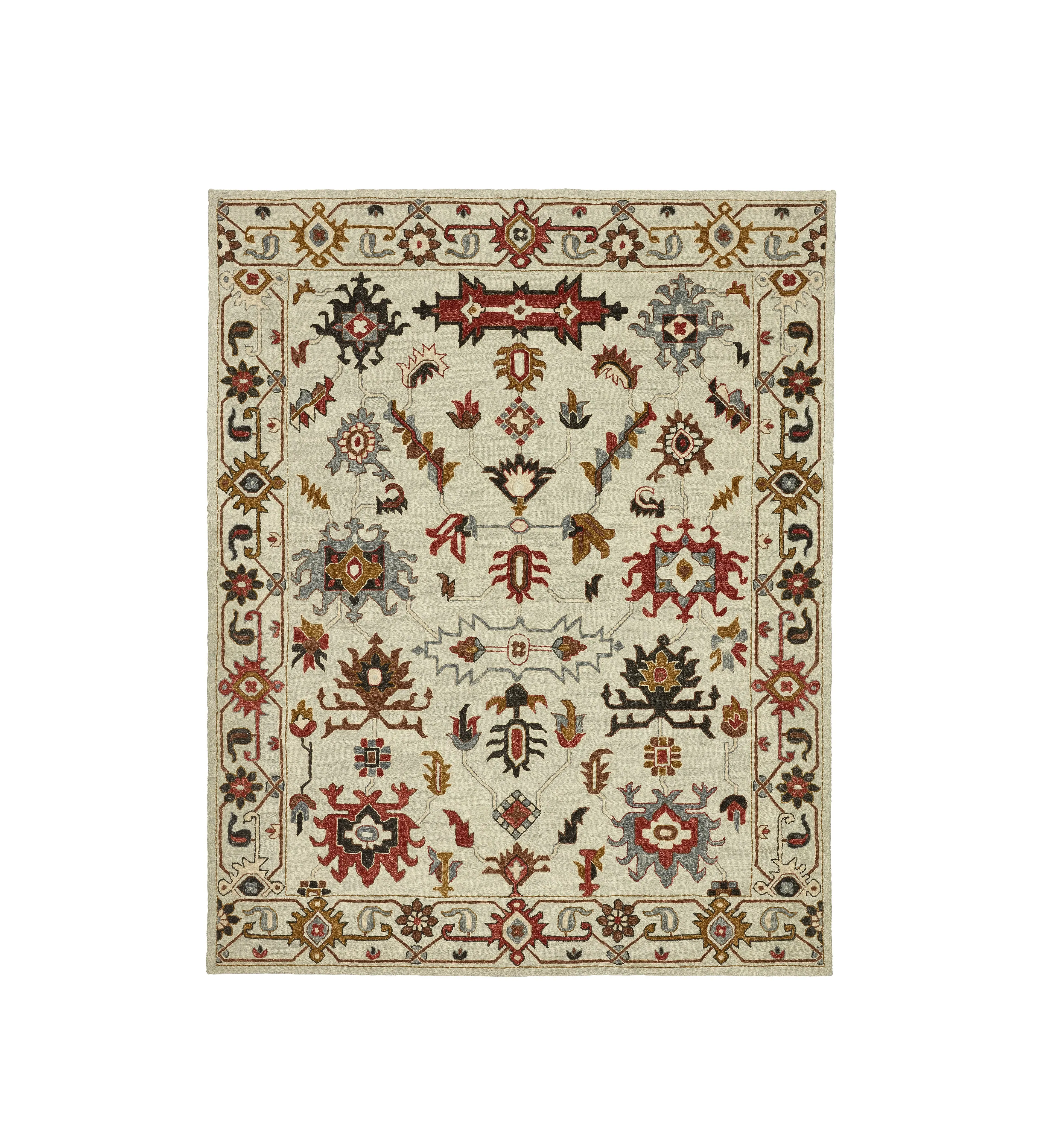 Large Area Rug - Pale Blue, Hand Tufted Wool image