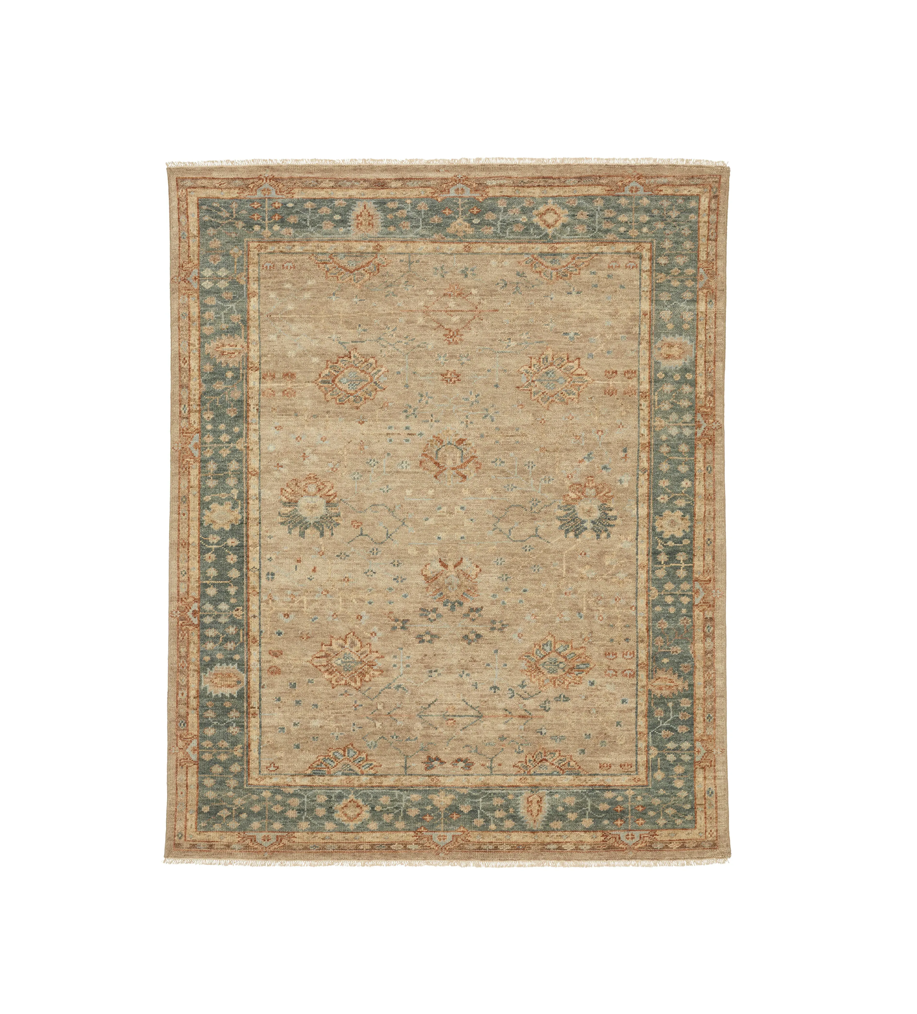 Large Area Rug Traditional Pattern - Grey Blue image