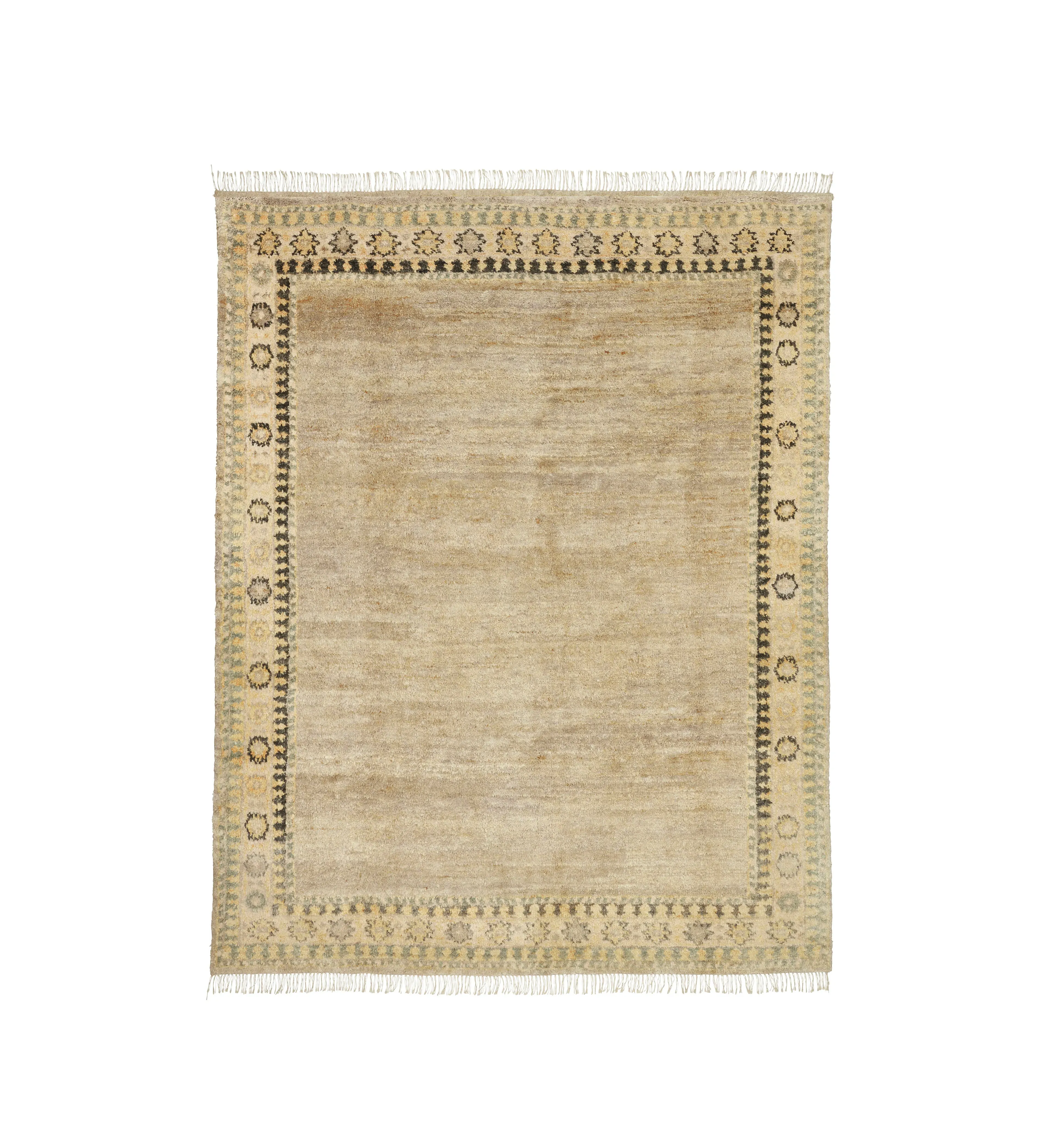 Large Area Rug with Fringe - Natural, Jute image