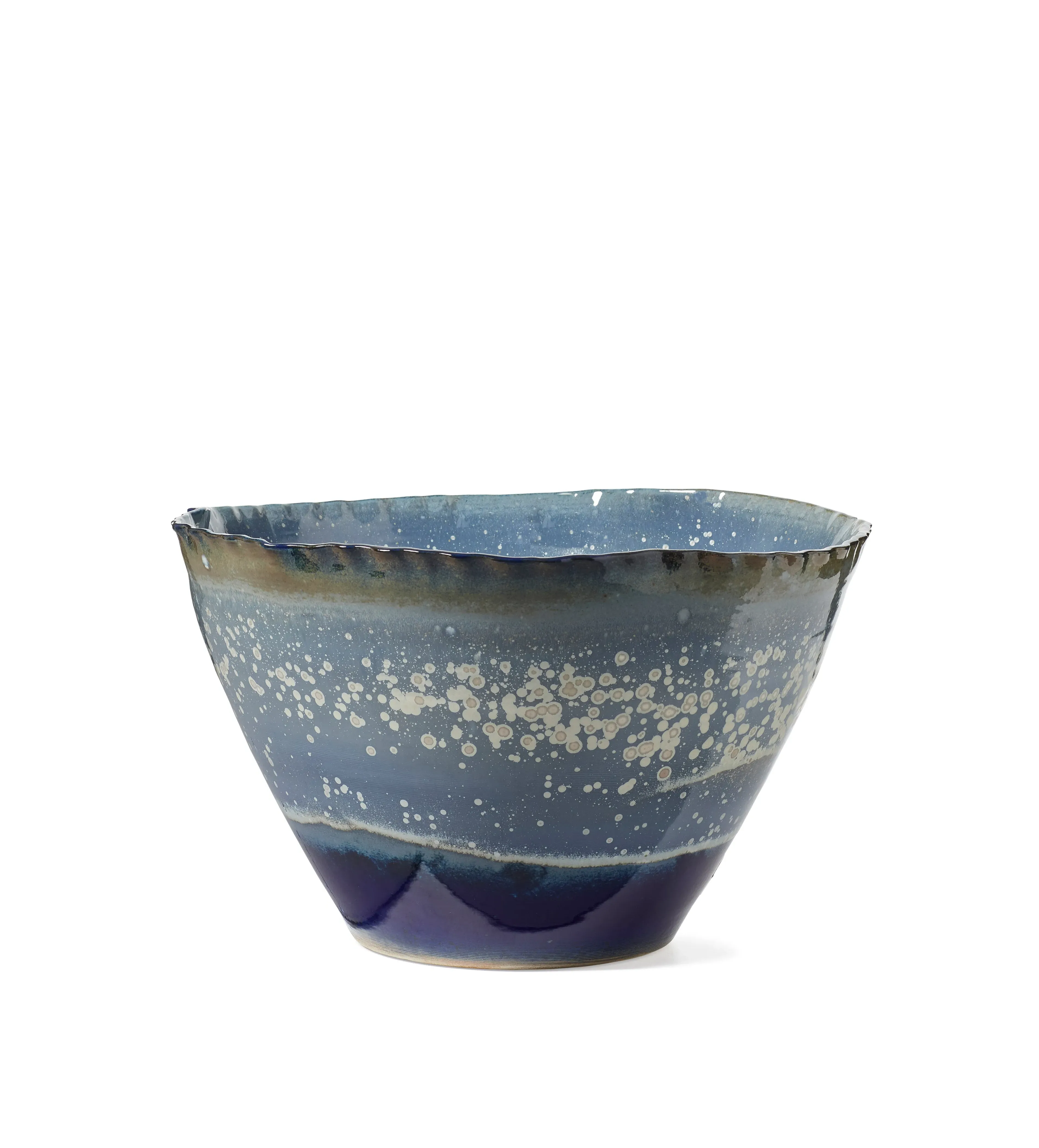 Large Decorative Bowl - Marine Blue, Ceramic image