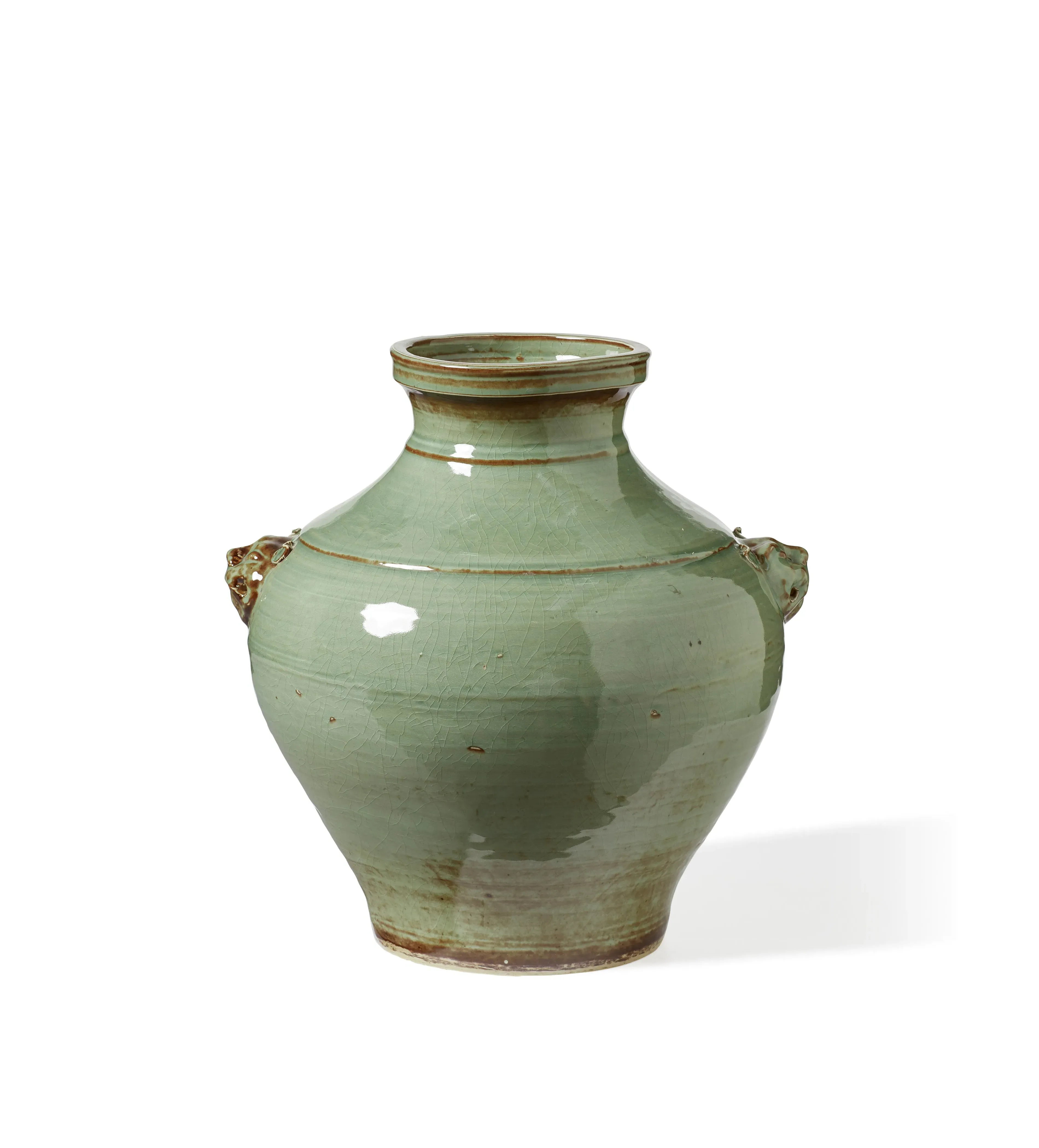 Large Decorative Pot - Olive, Porcelain image