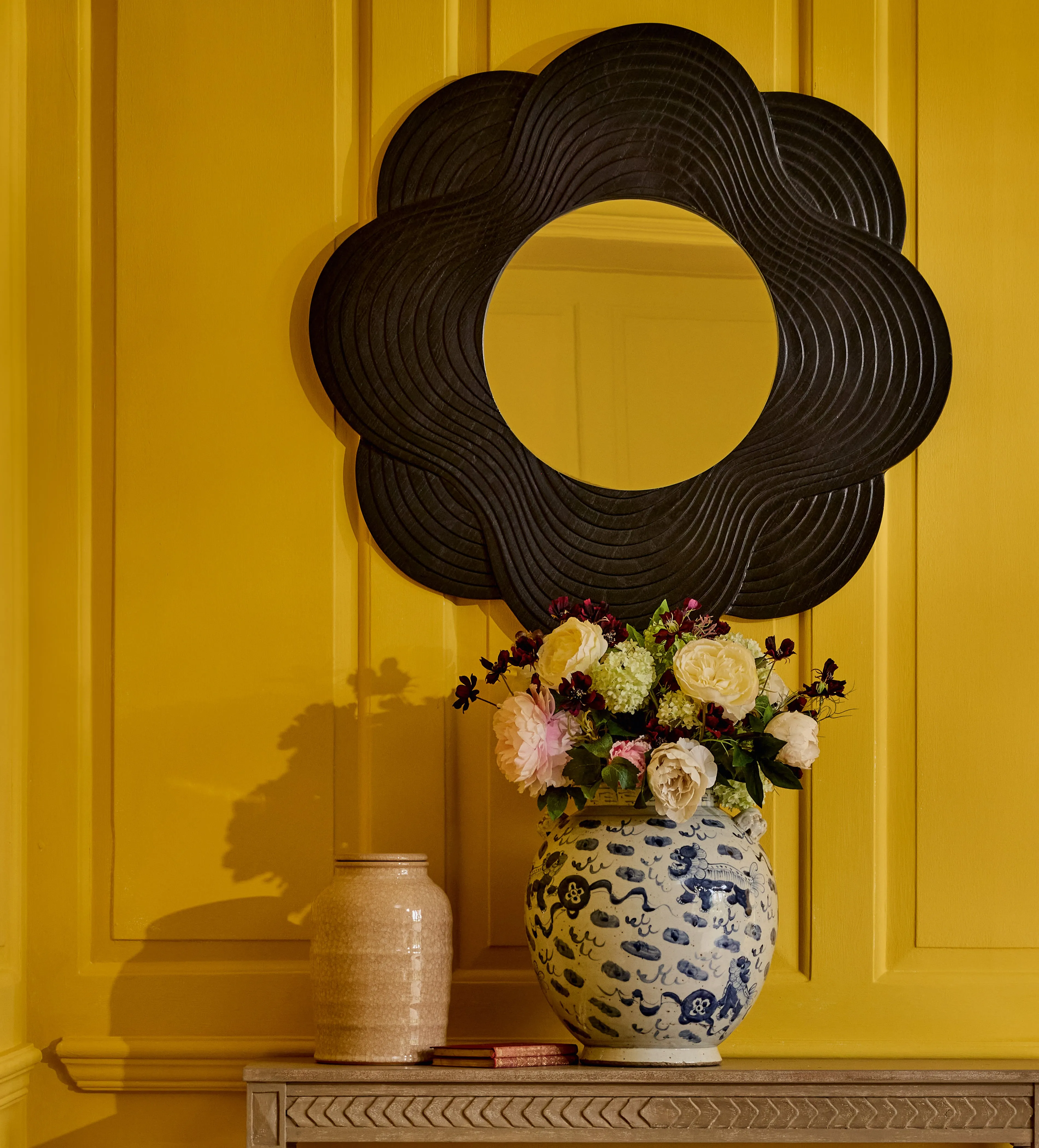 Large Decorative Vase with Handles - Blue, Clay