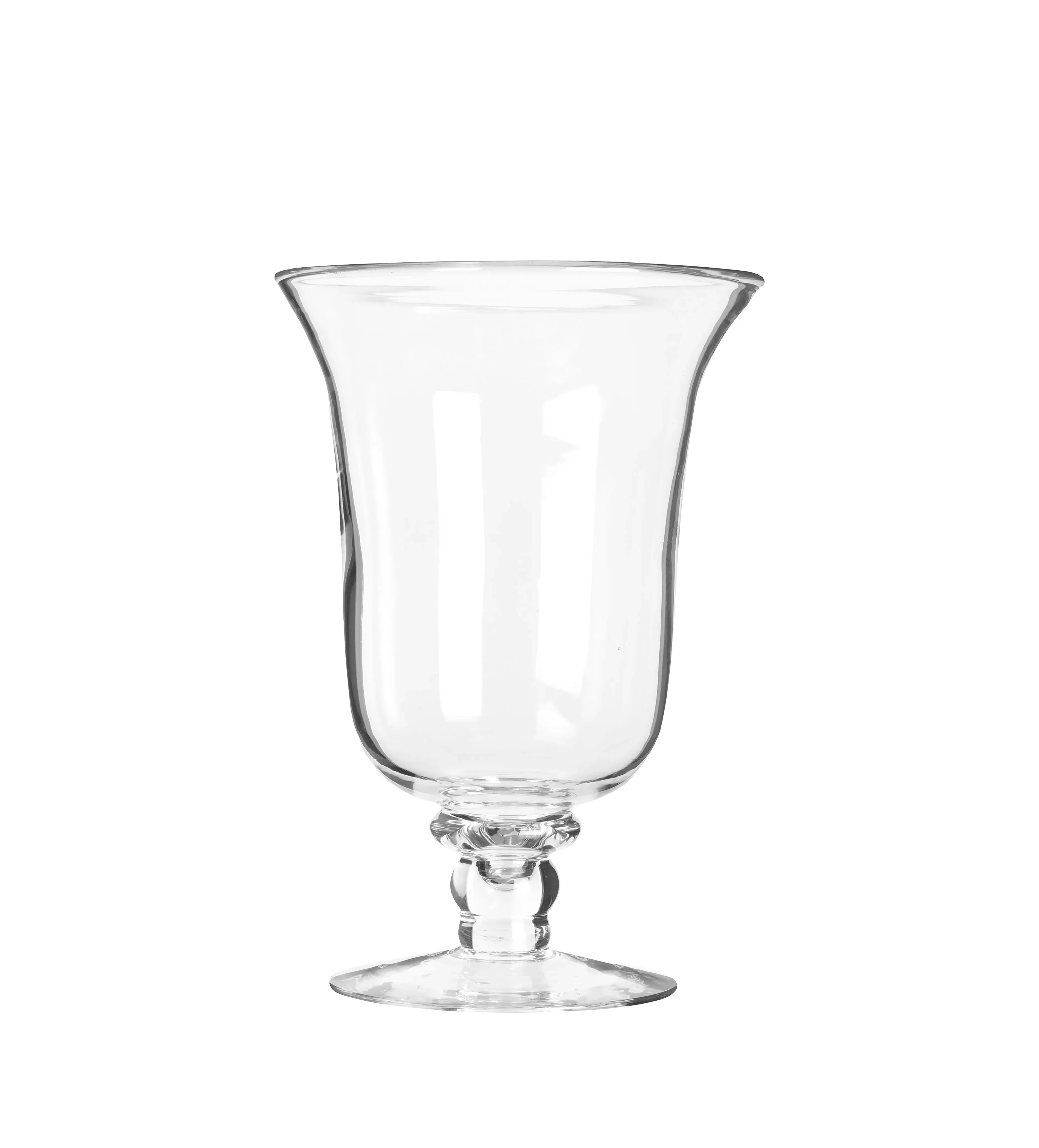 Large Hurricane Vase Candle Holder - Clear Glass image