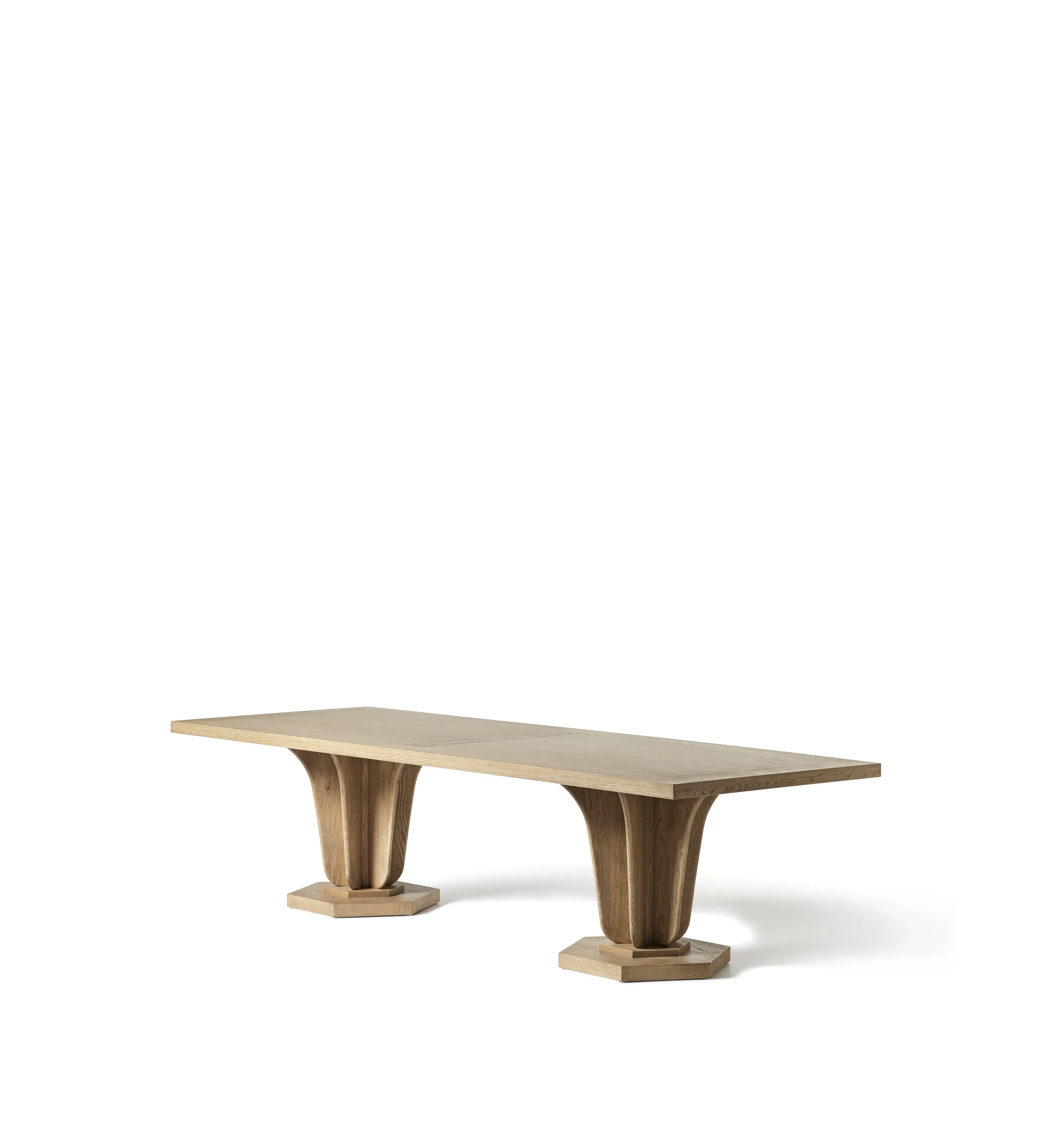 Large Rectangular Dining Table - Weathered Oak