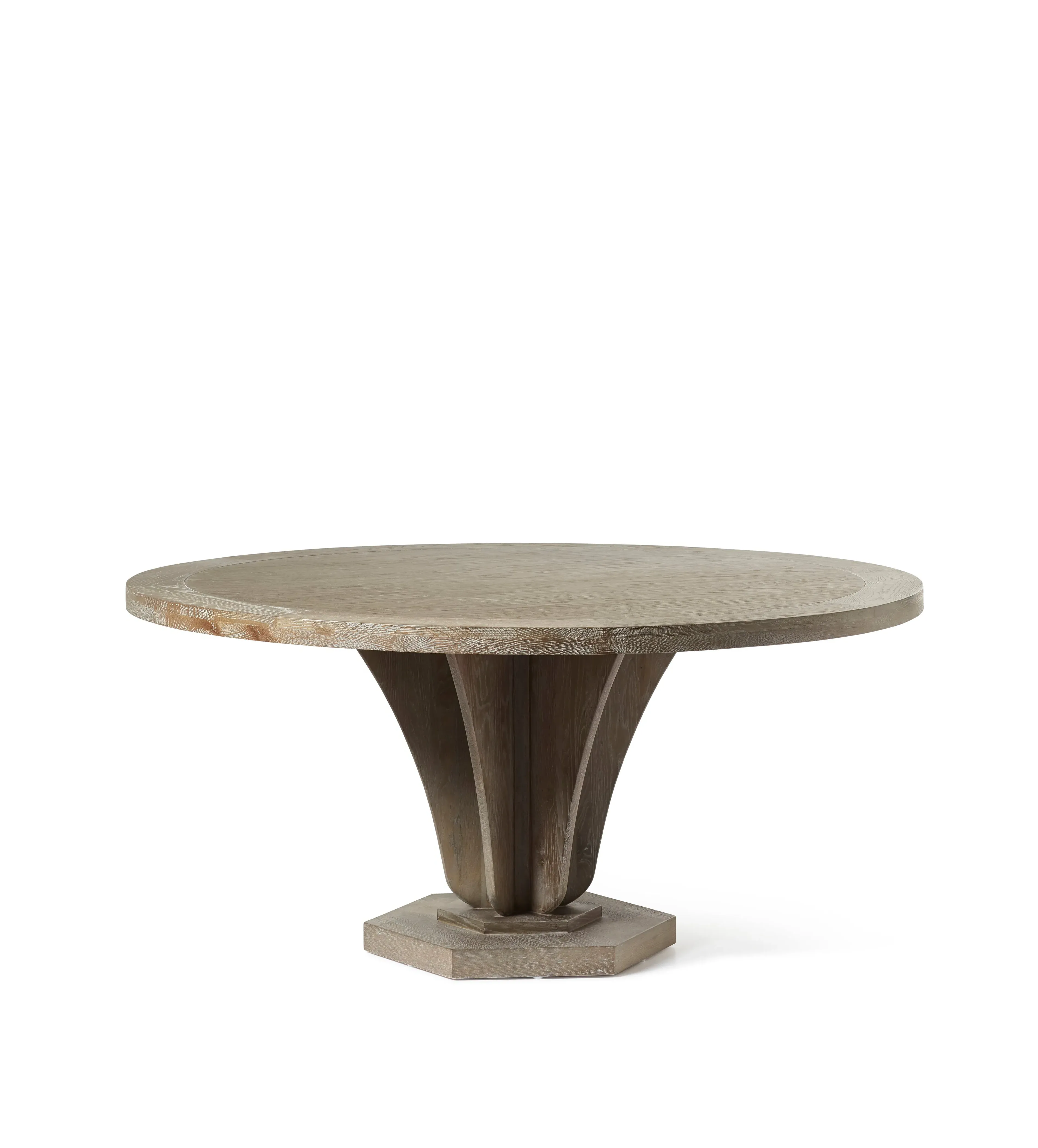 Large Round Dining Table - Burnt Oak image