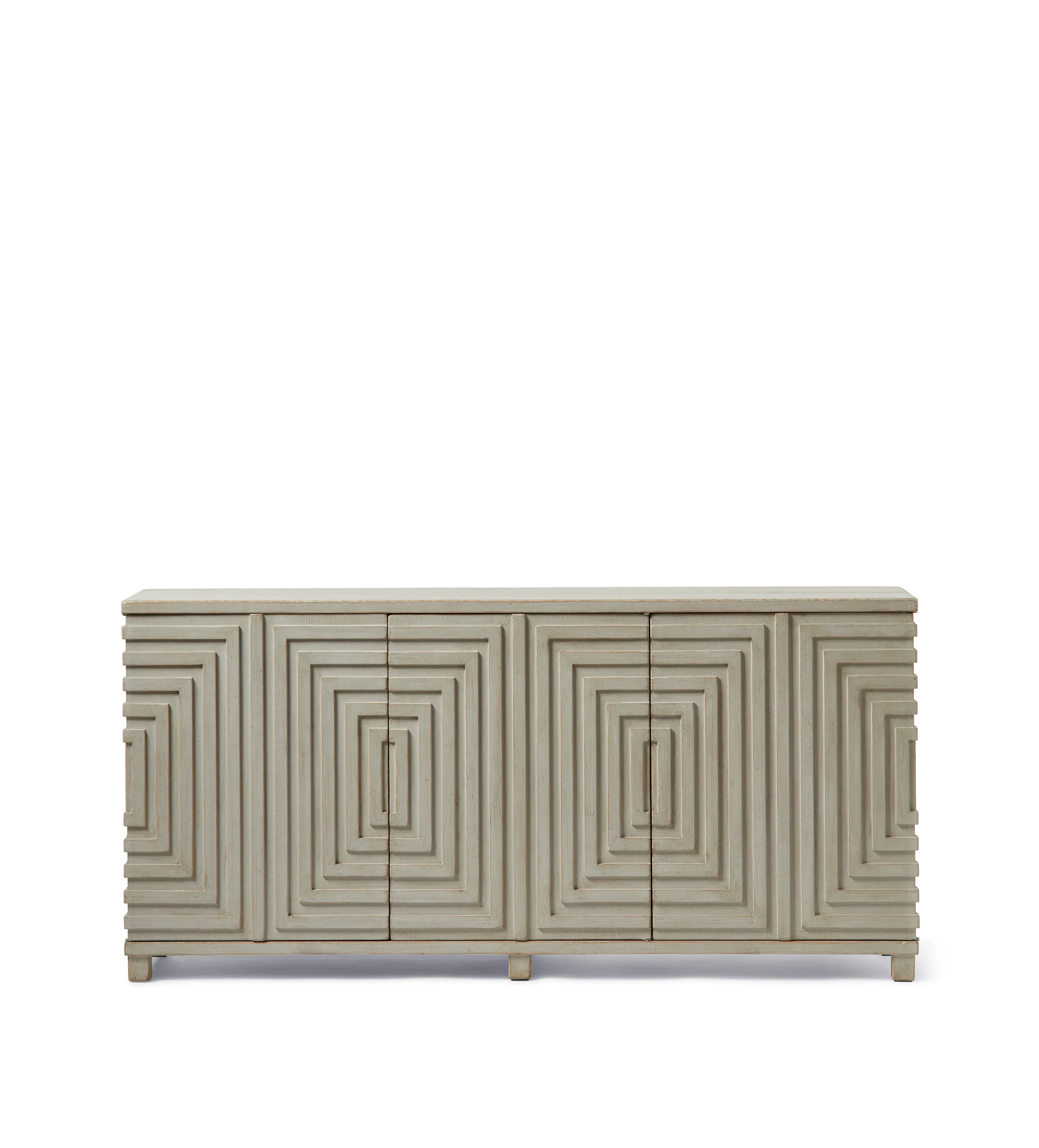 Large Sideboard with Storage - Washed Grey, Wood