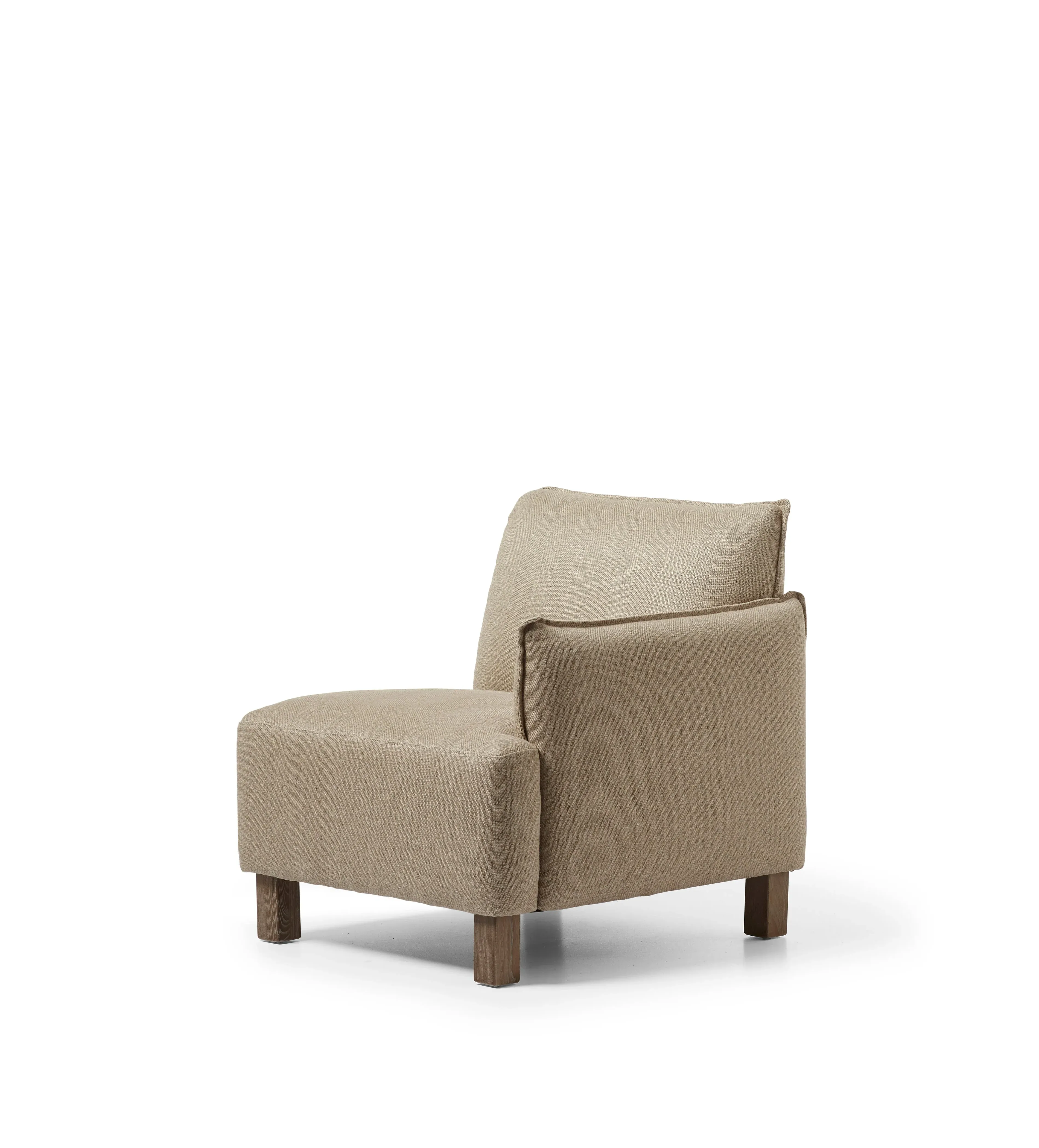 Left-Arm Modular Sofa Unit - Herringbone Fabric