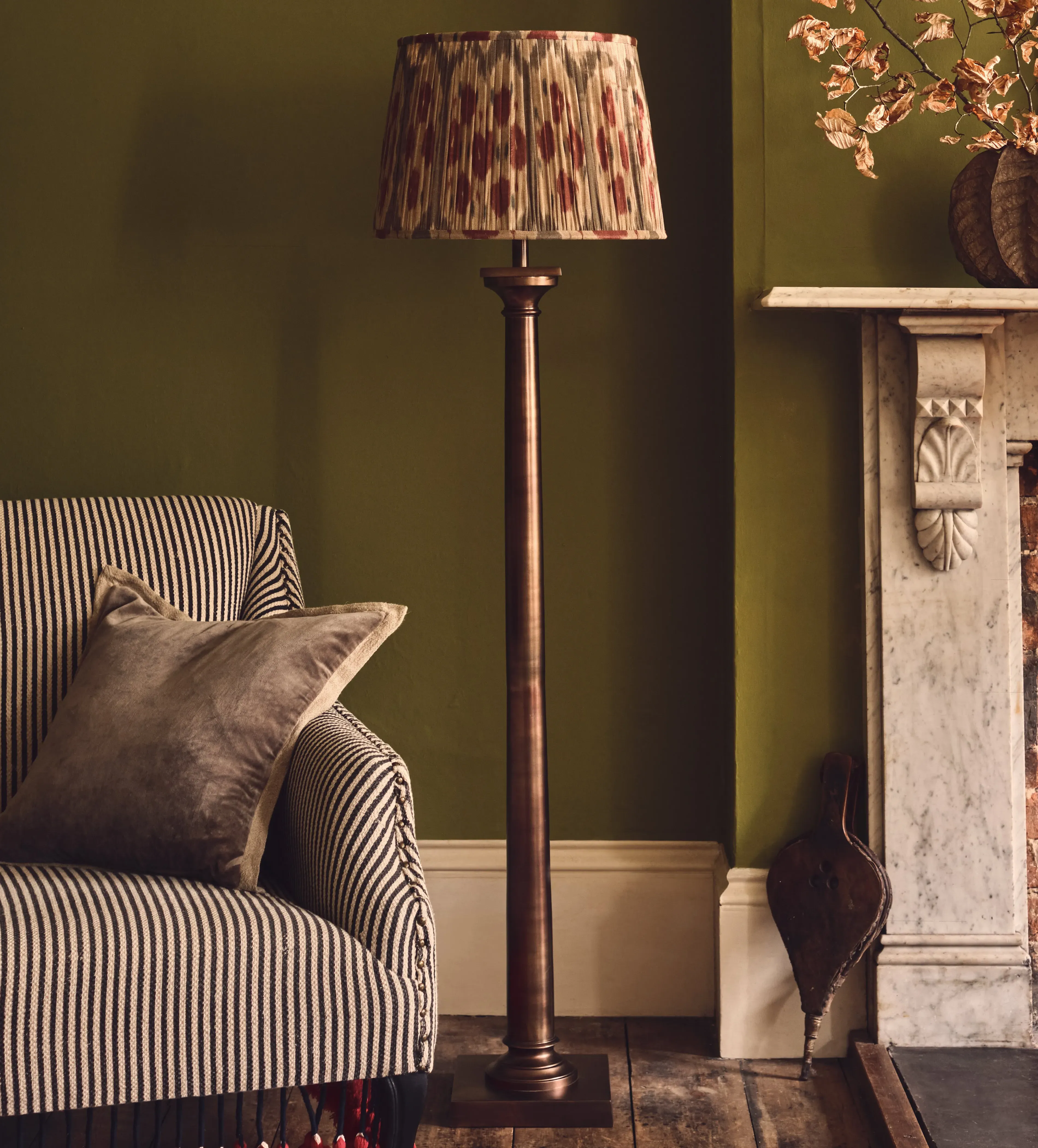 Lucilla Floor Lamp - Antique Bronze, Metal