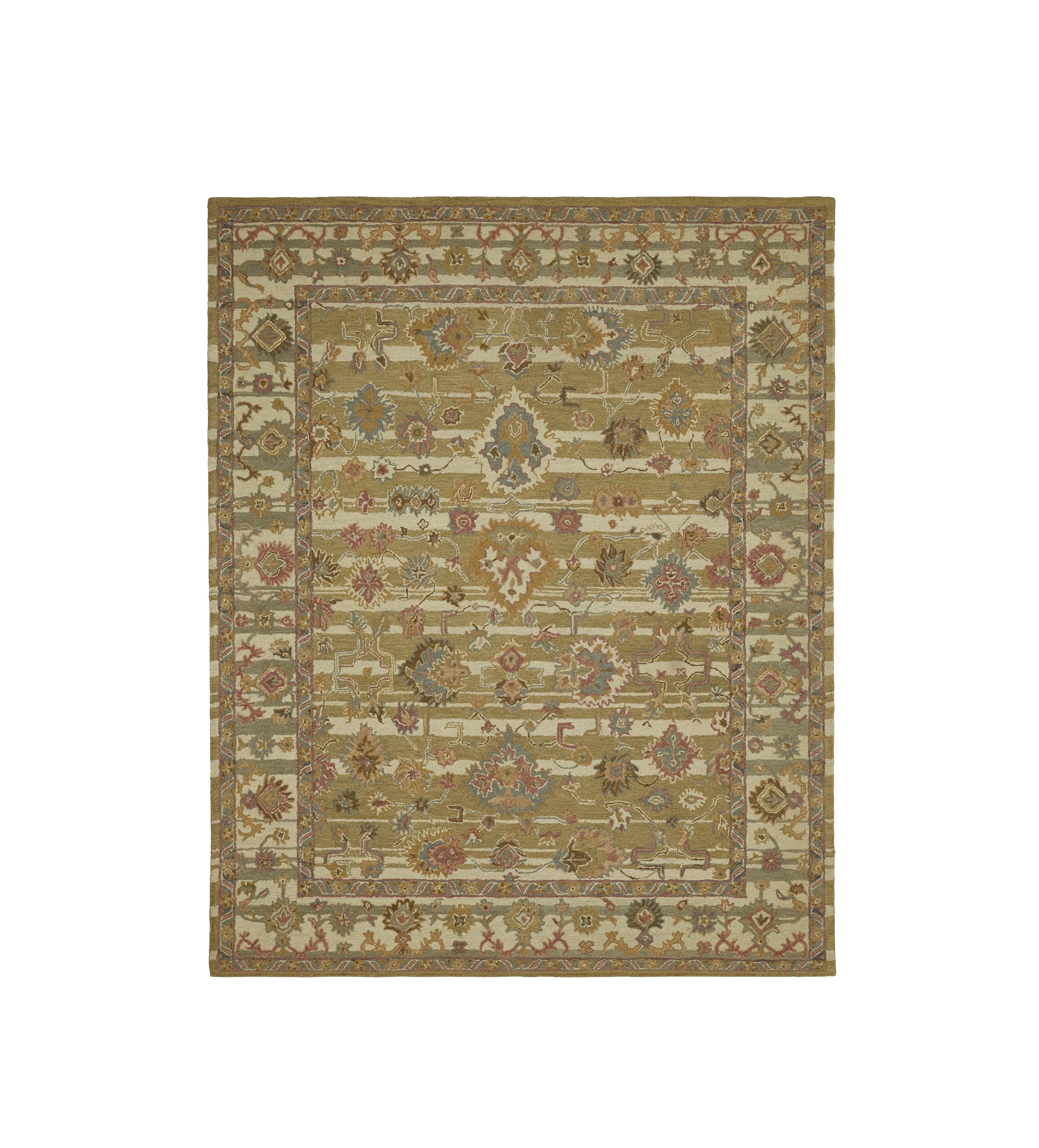 Mahin Rug - Gold/Ivory, Wool image