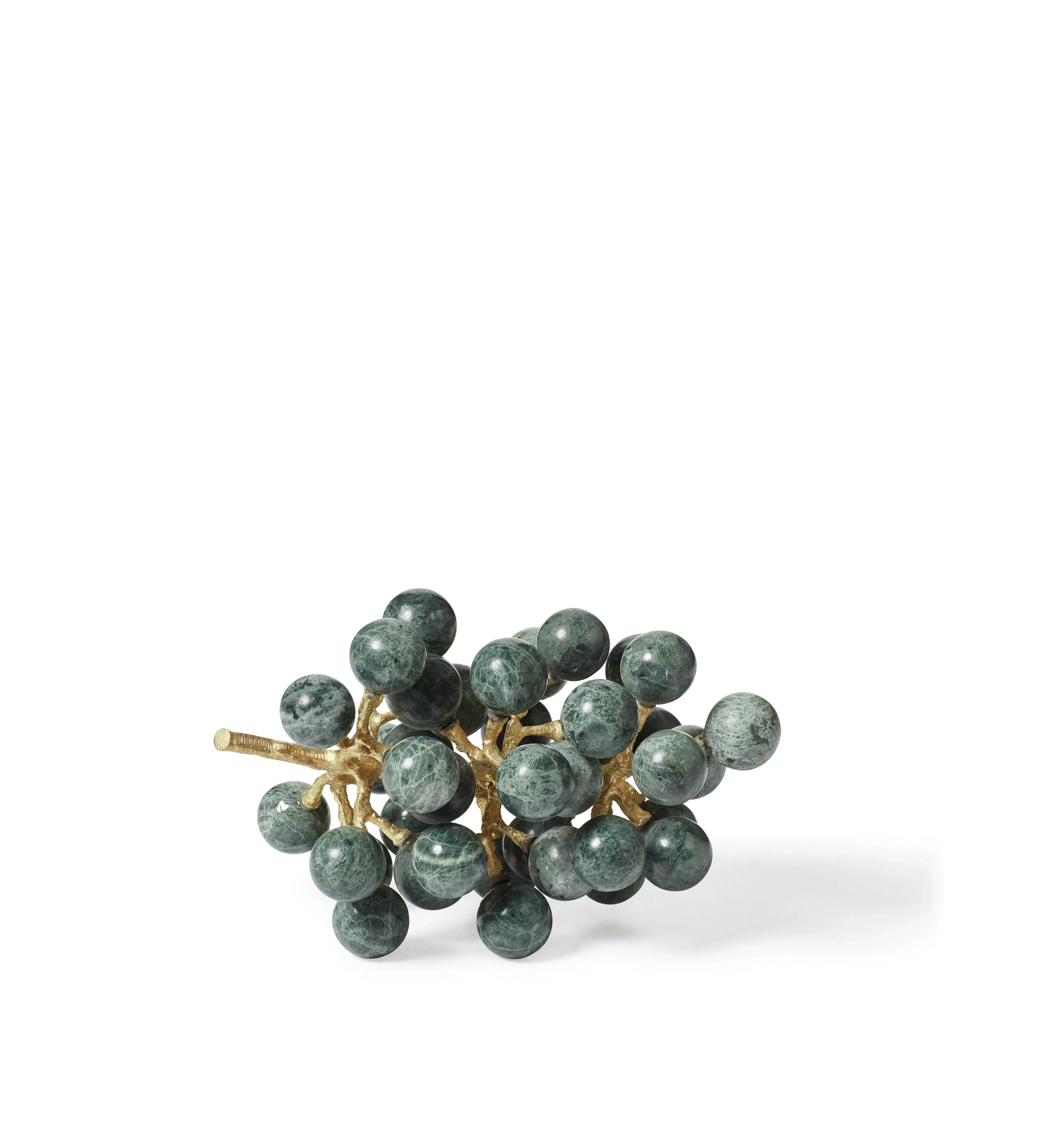 Marble Grapes Ornament - Dark Green, Marble image