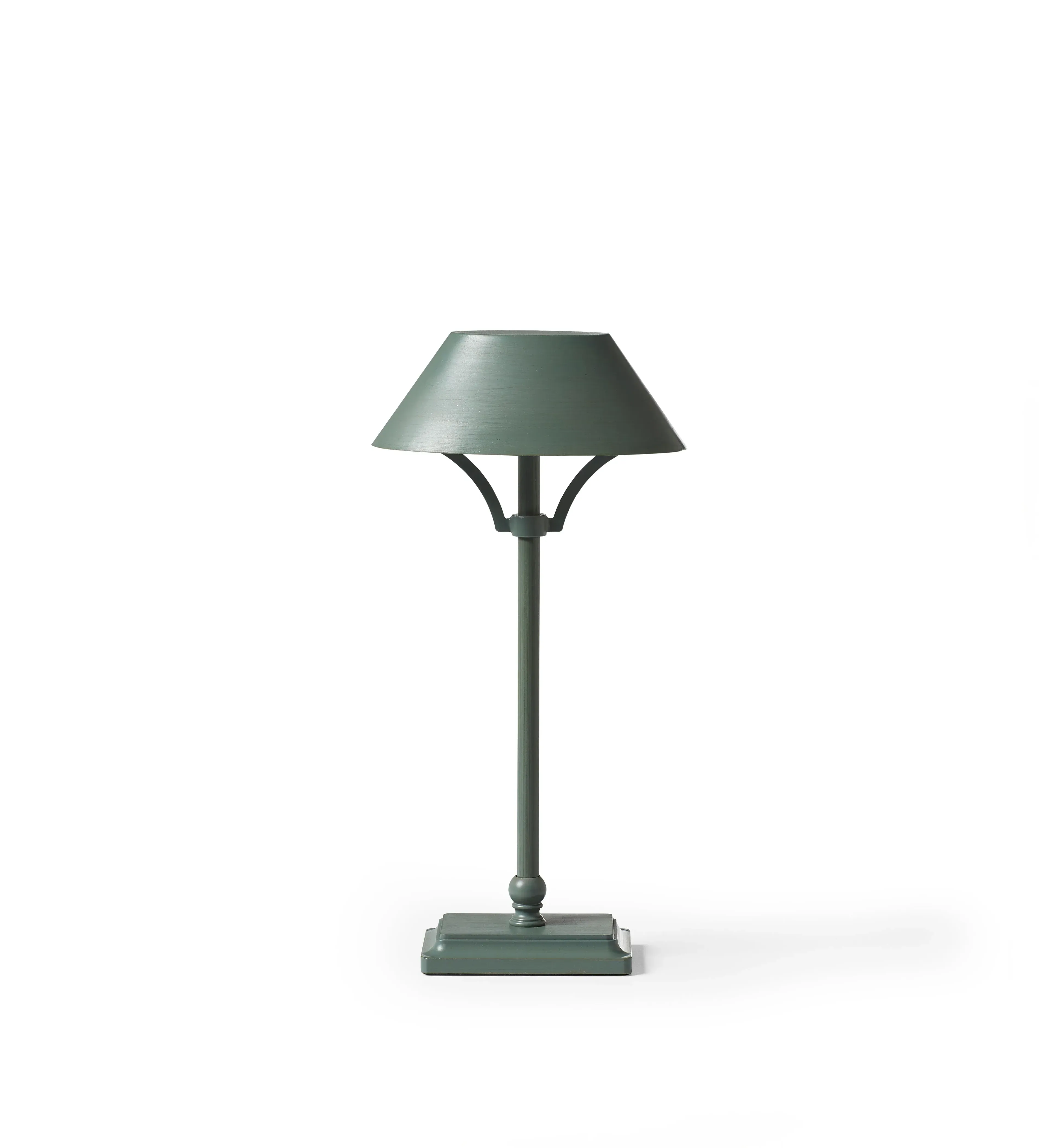 Mini Wireless Table Lamp with Shade - Seafoam, Brass