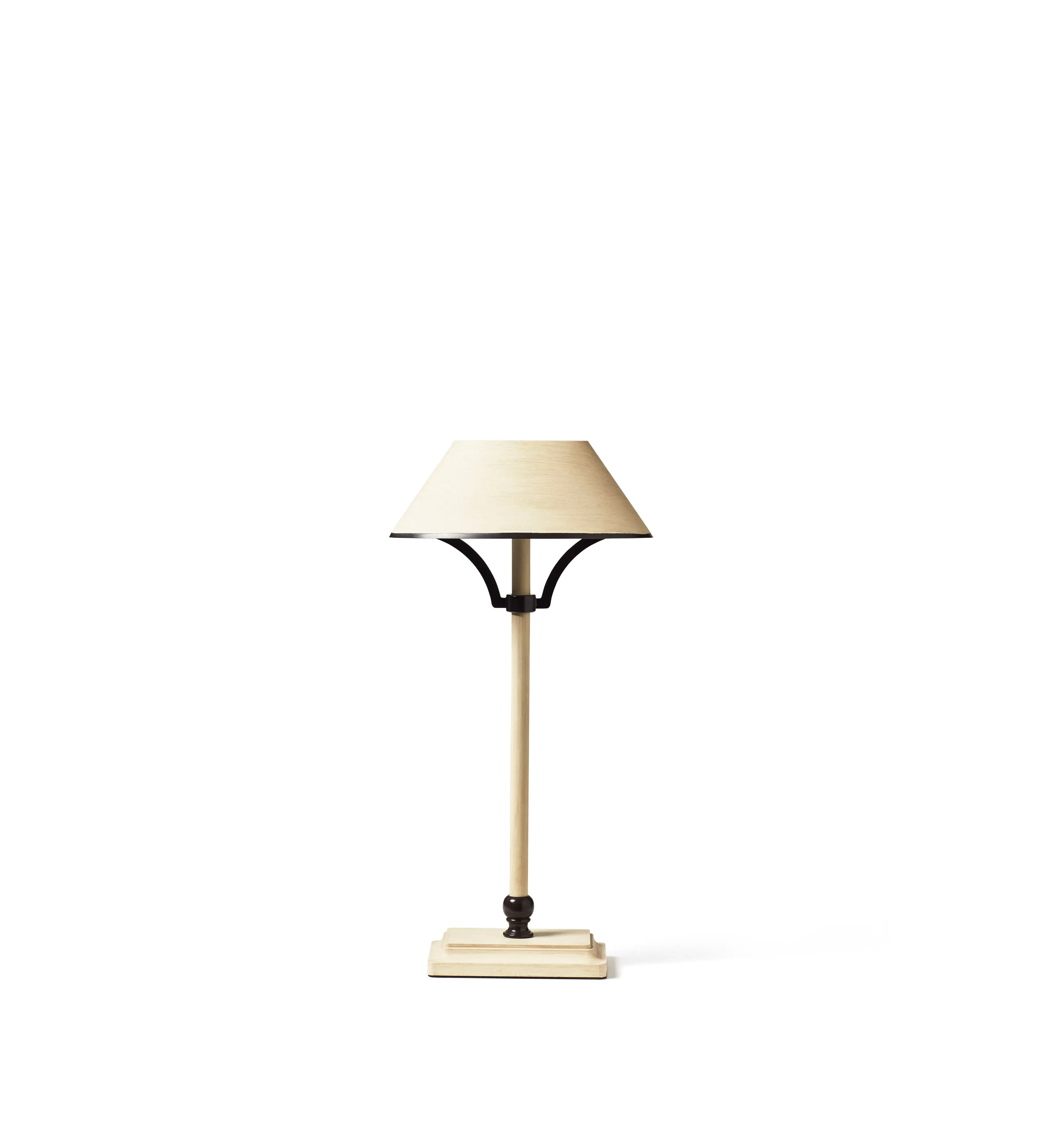 Mini Wireless Table Lamp with Shade - Vellum, Brass
