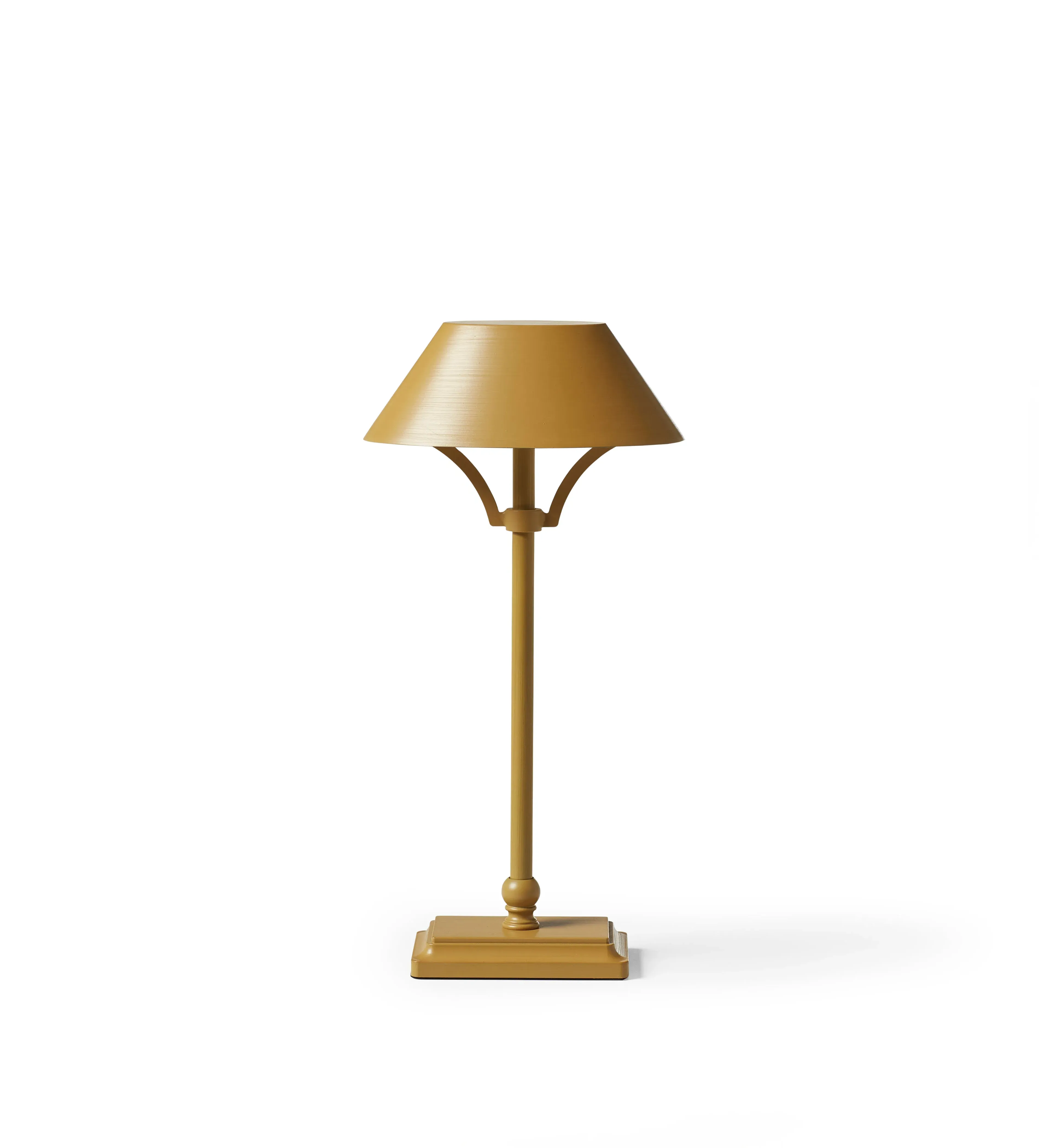 Mini Wireless Table Lamp with Shade - Yellow, Brass