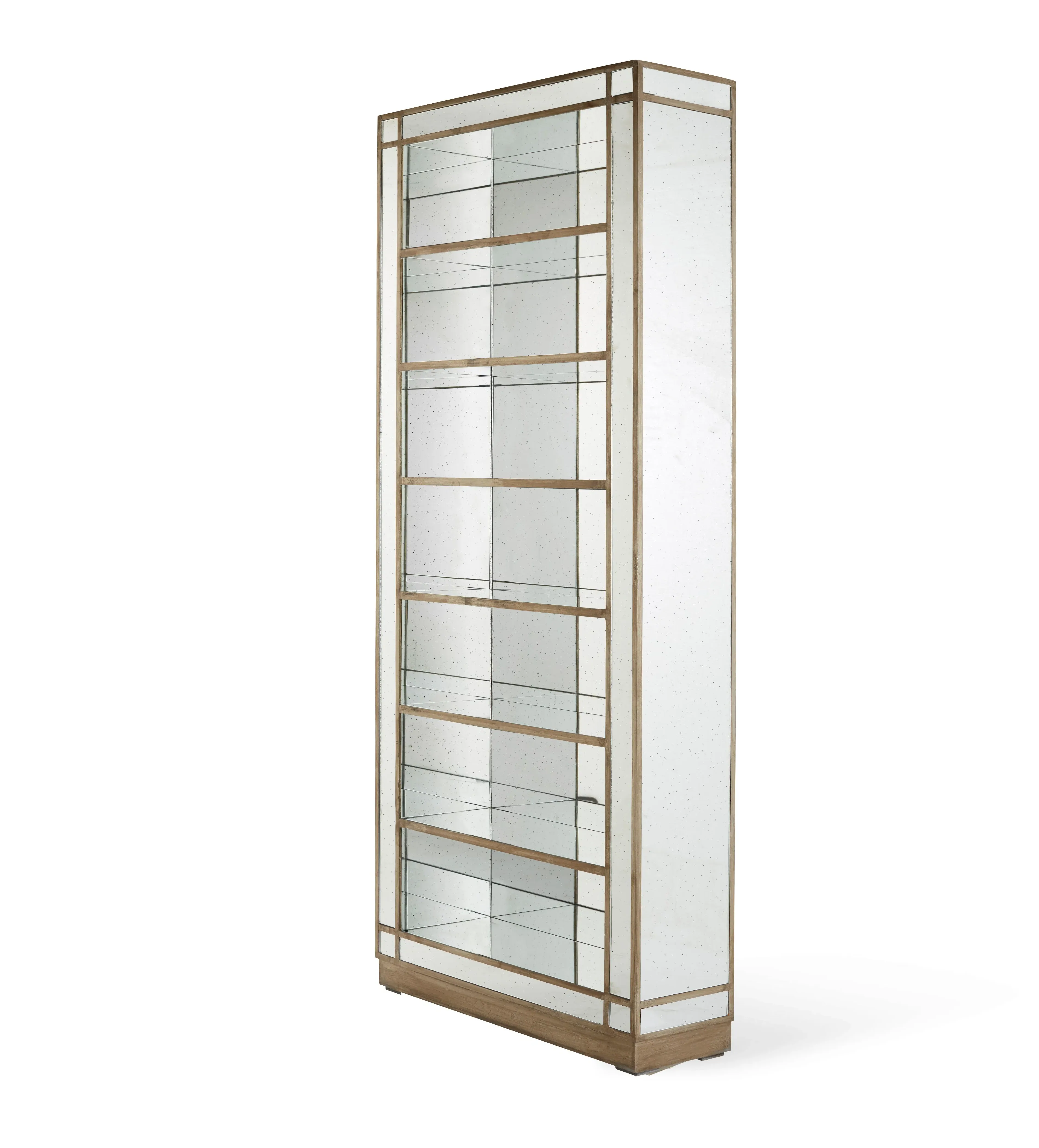 Mirrored Bookcase Shelves - Antique Bronze image