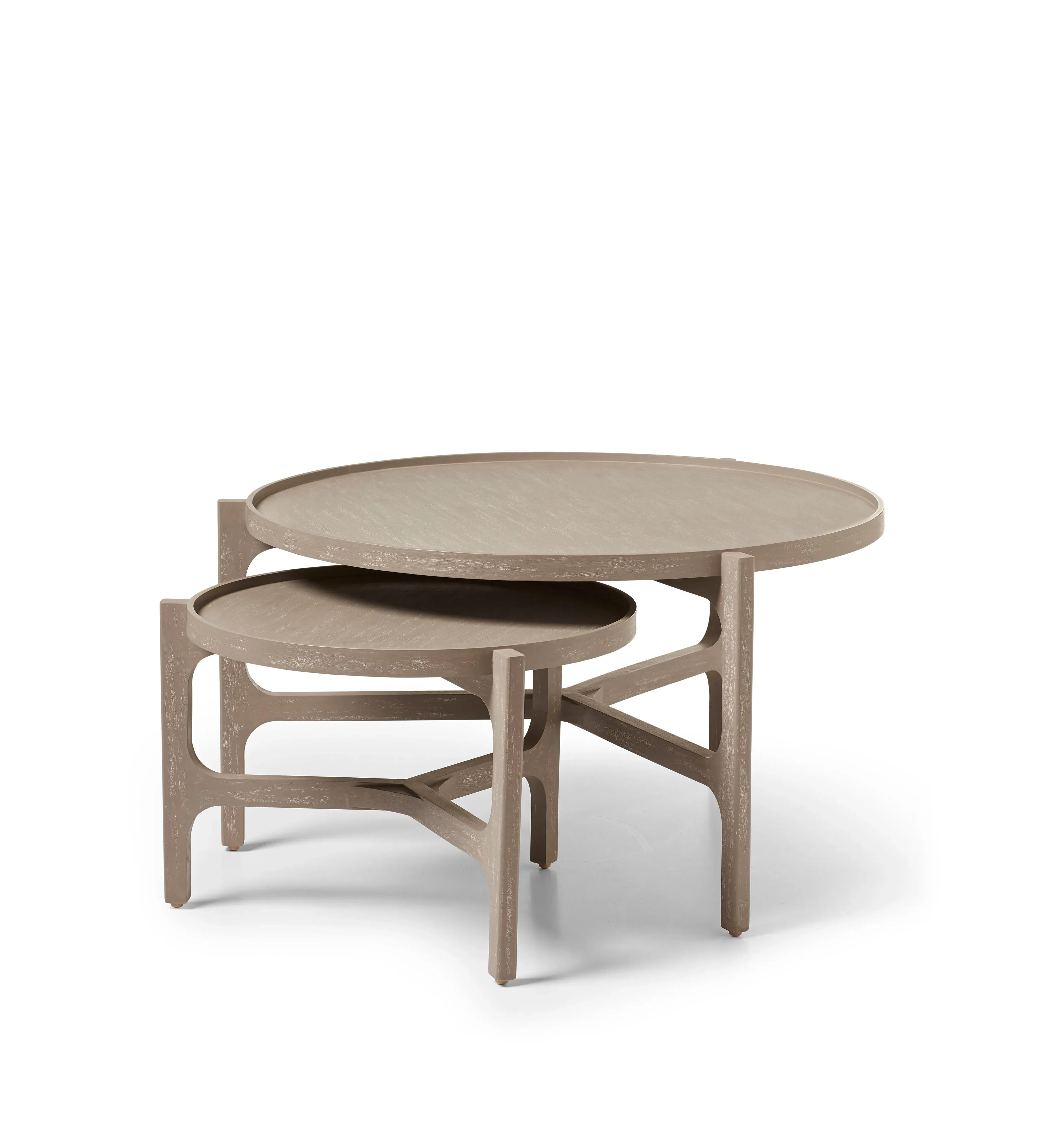 Nested Coffee Tables - Silver Birch image