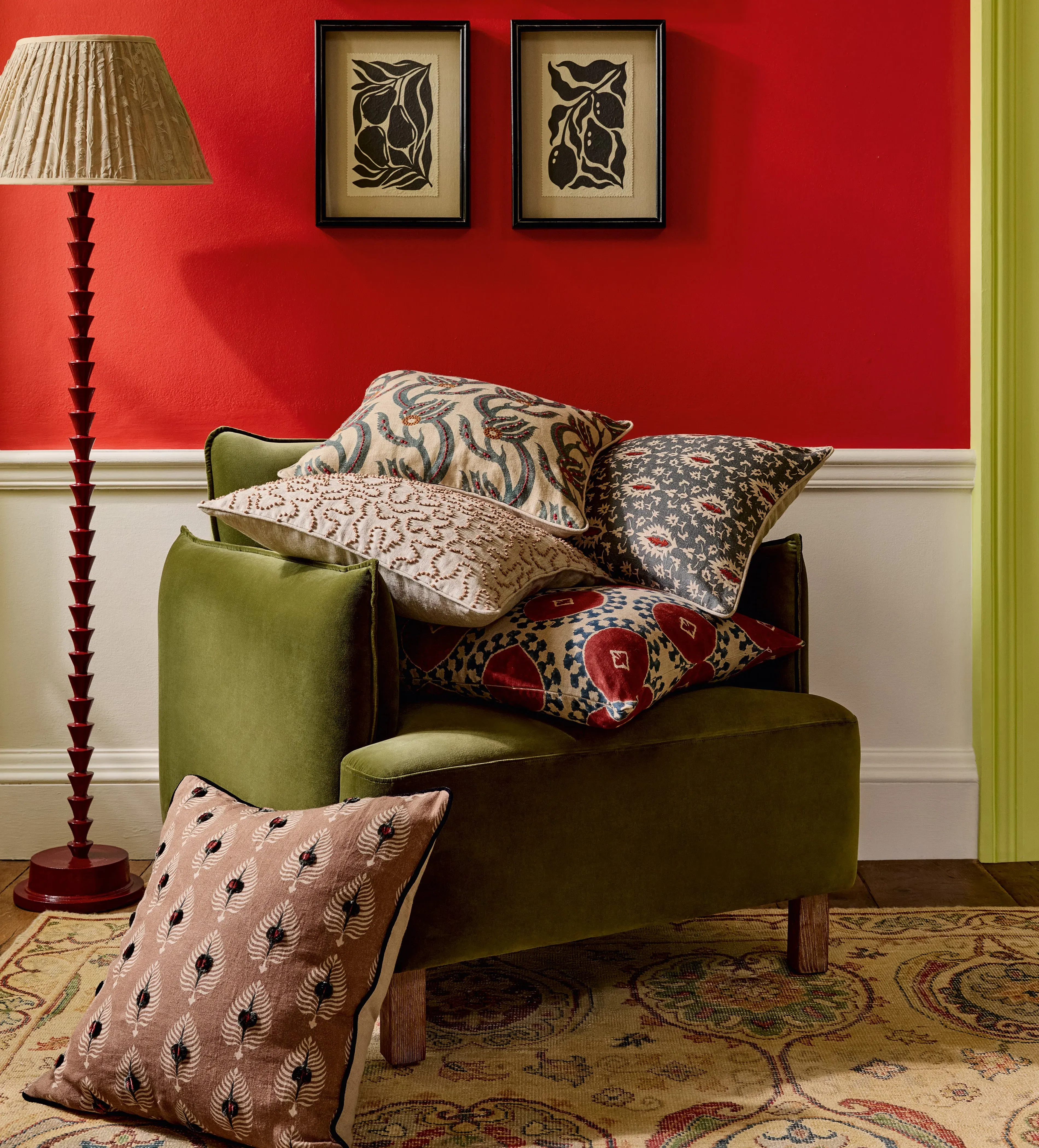 Ocellus Cushion Cover - Bronze, Velvet