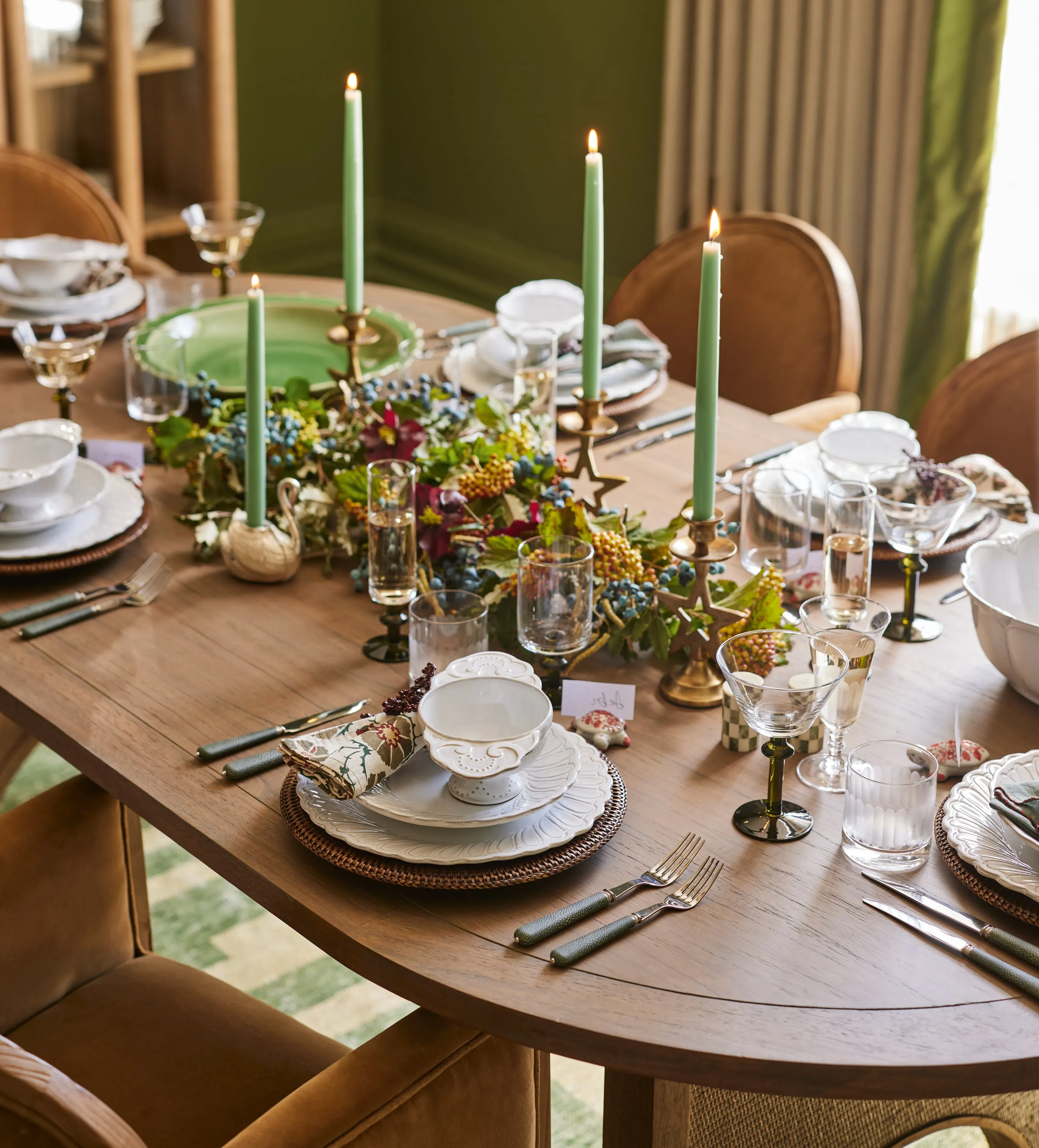 Oval Dining Table - Natural, Mindi Wood