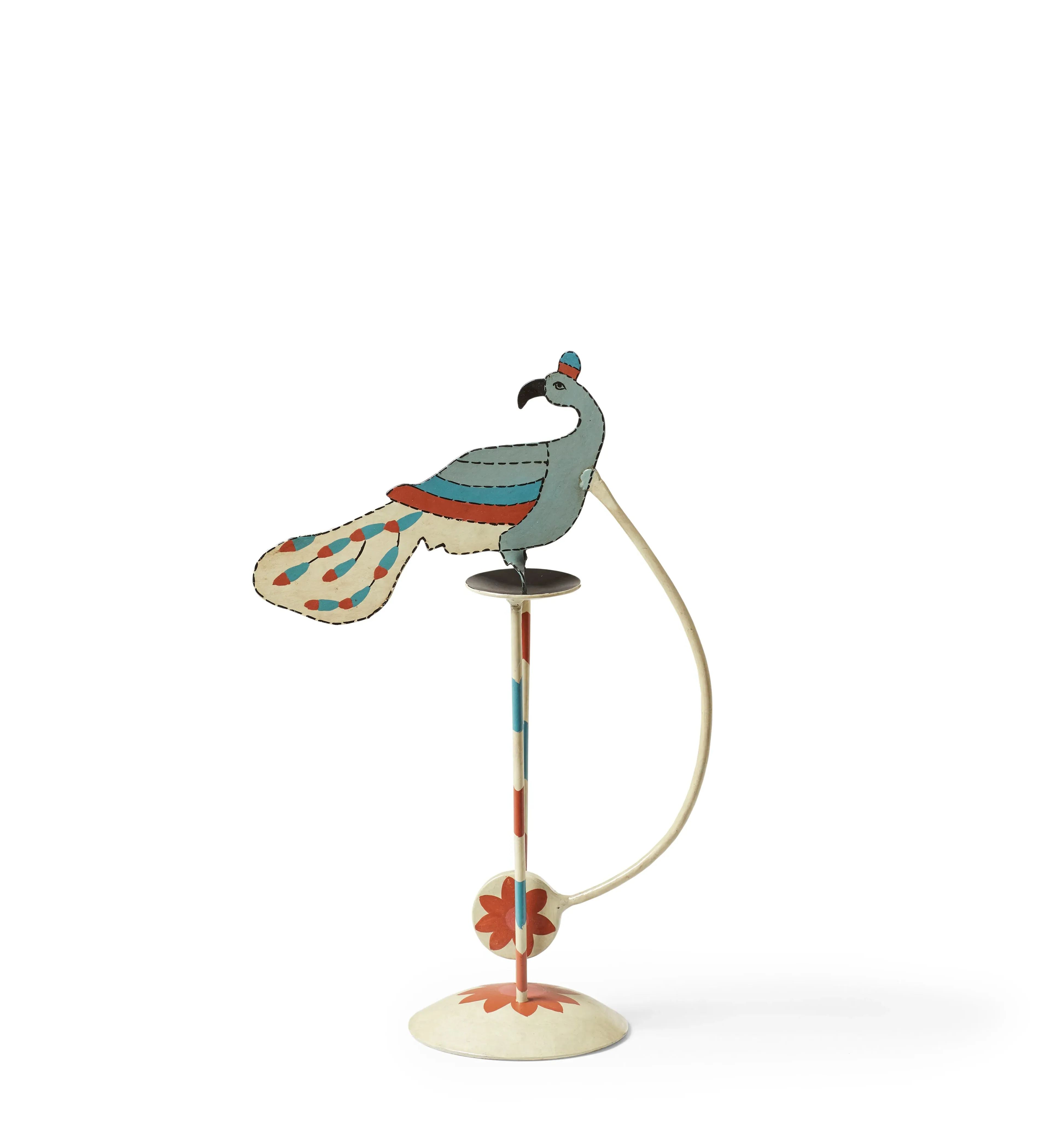 Peacock Sky Hook Ornament - Multi, Metal image