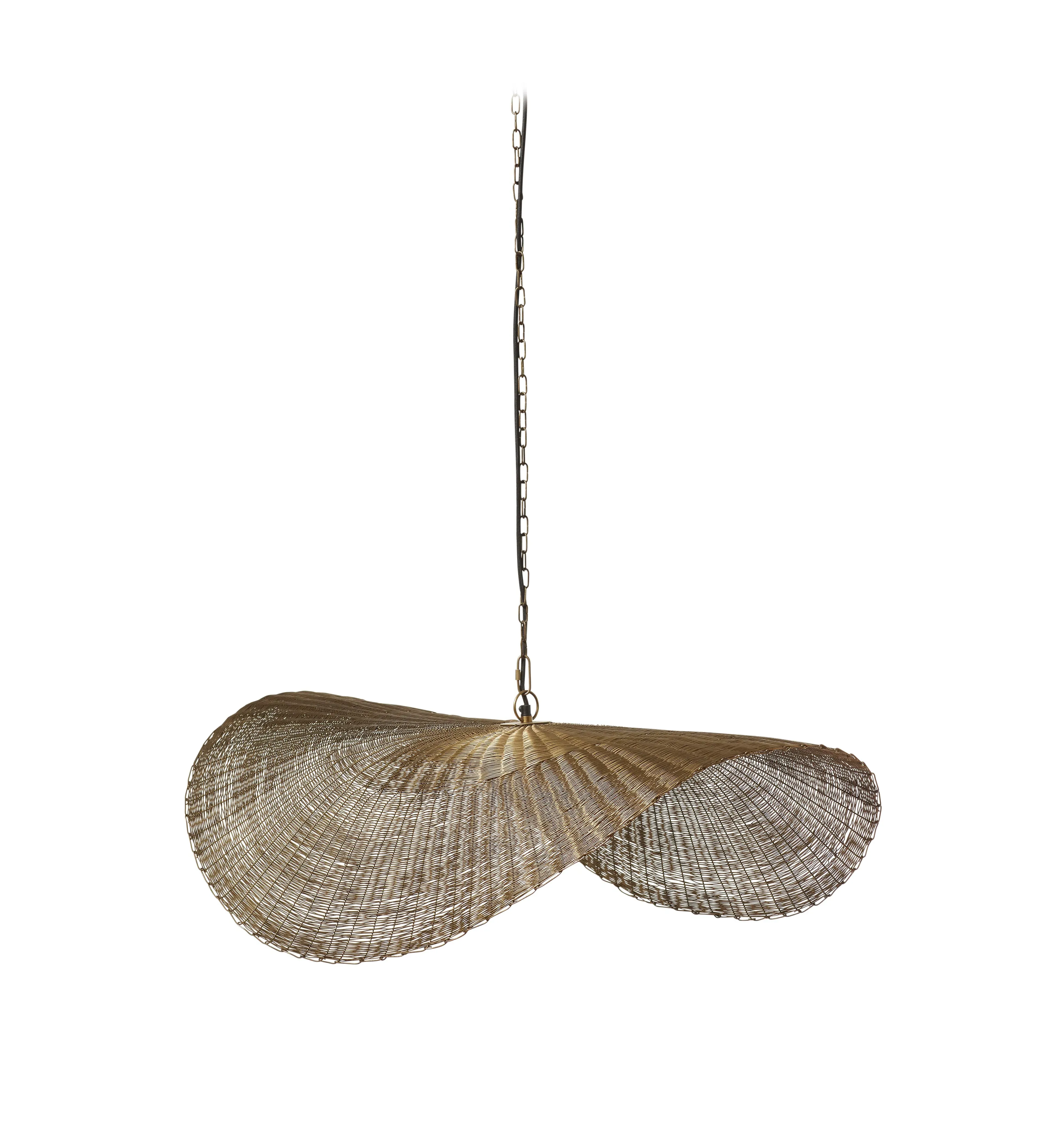 Pendant Lamp Handwoven Design - Bronze, Metal image