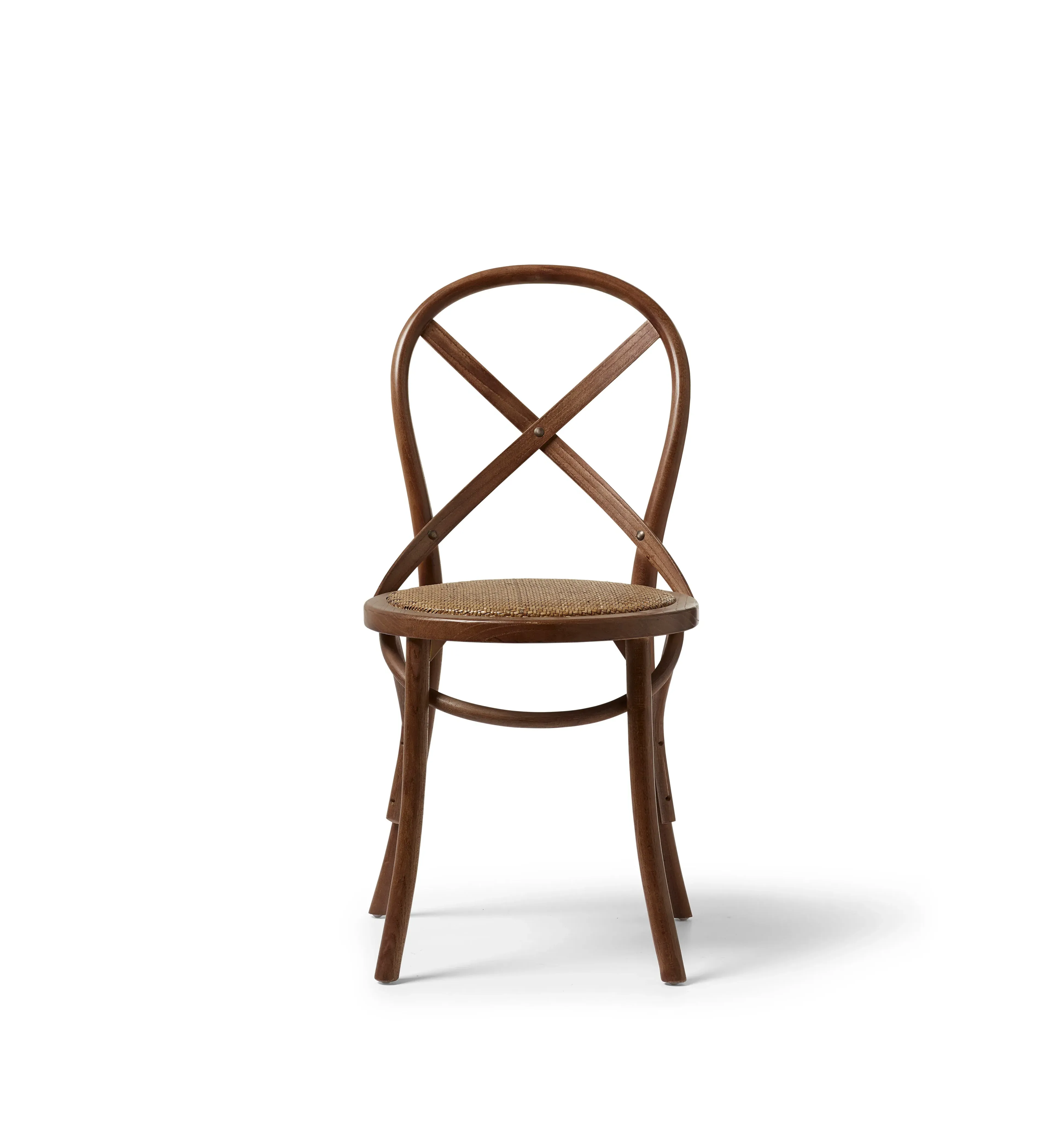 Rattan Dining Chair - Burnt Oak, Elm Wood image