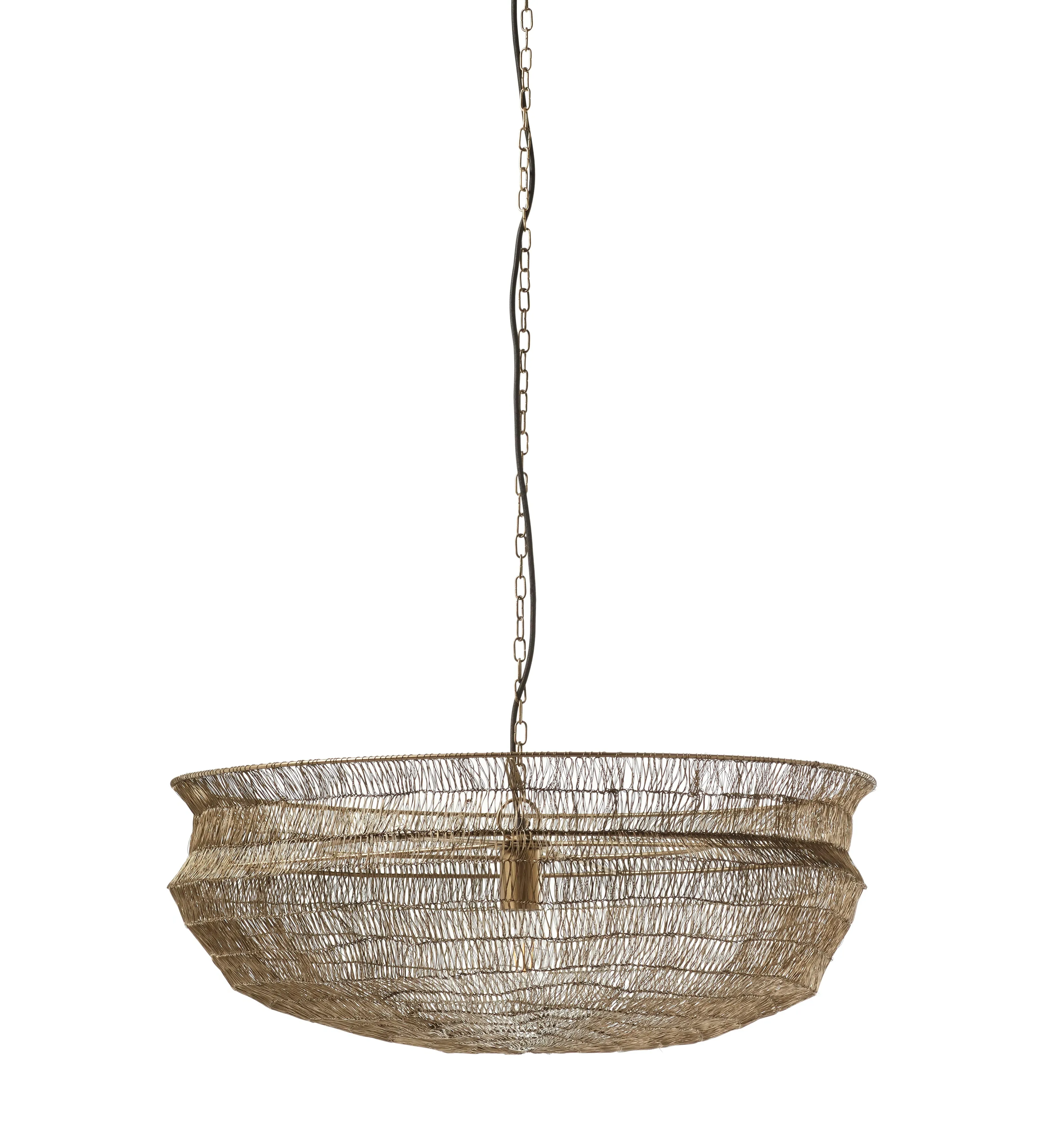 Raye Iron Pendant Light - Antique Brass image