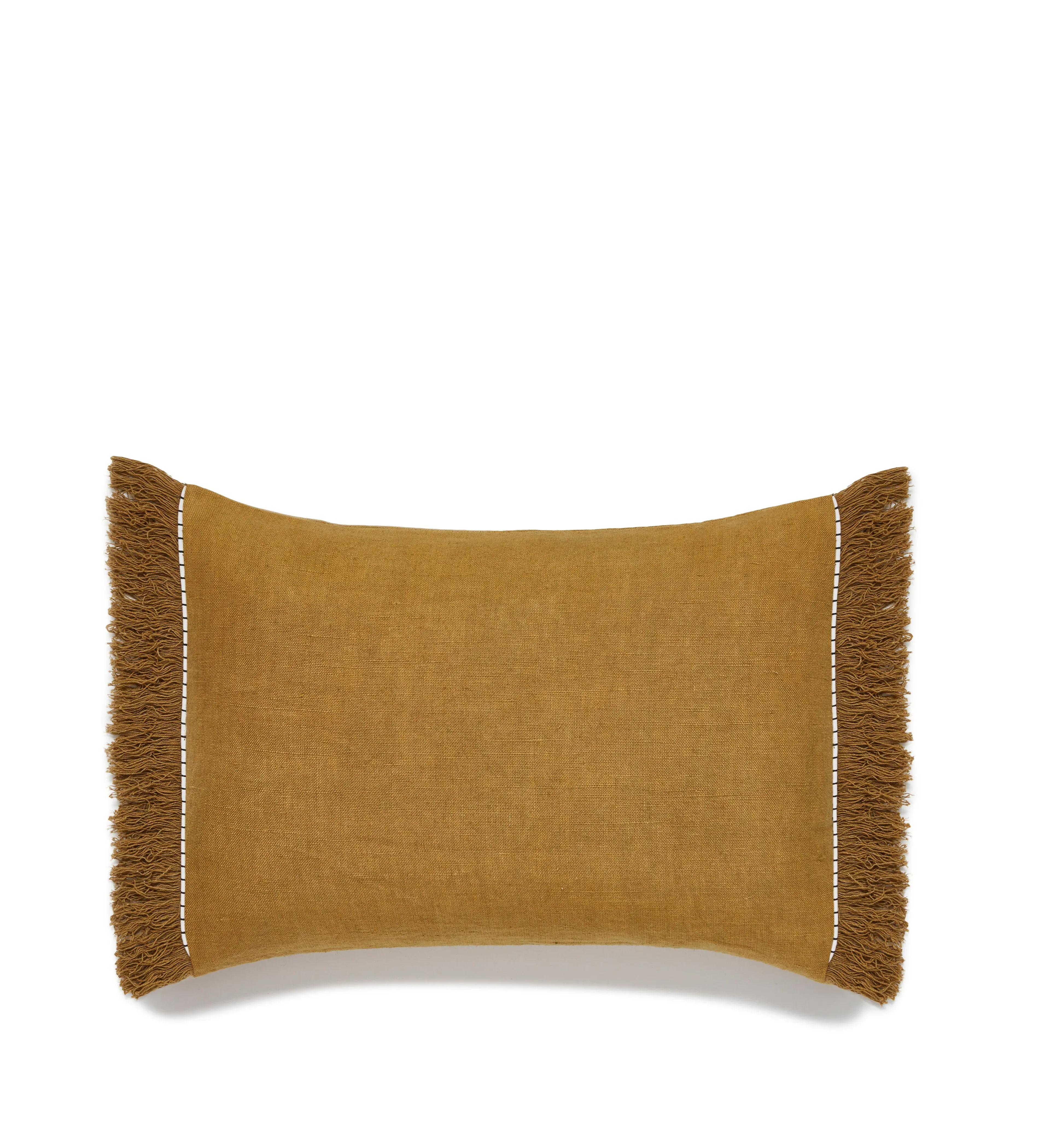 Rectangular Cushion Cover - Mustard, Linen