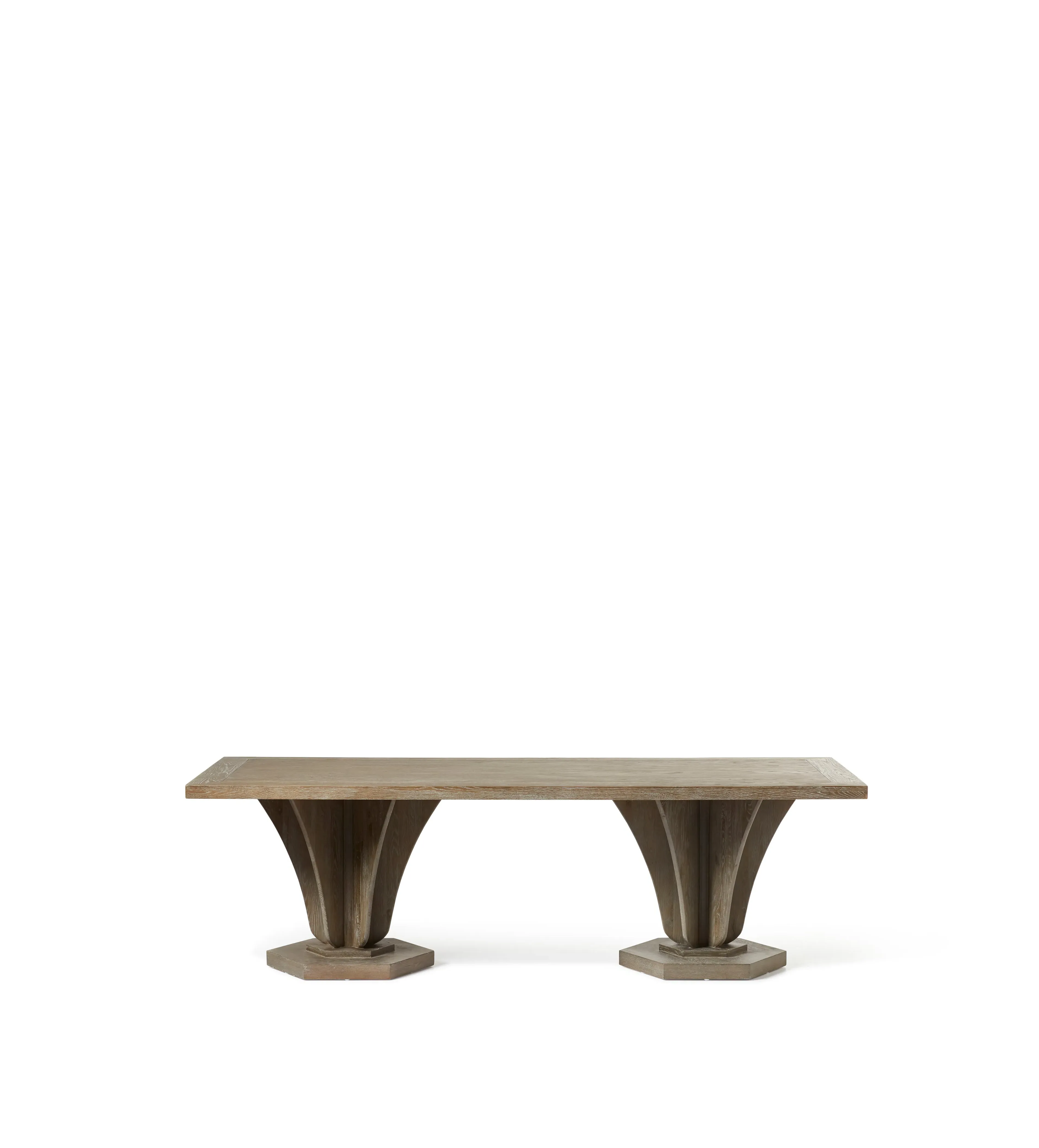 Rectangular Dining Table - Burnt Oak, Oak Wood
