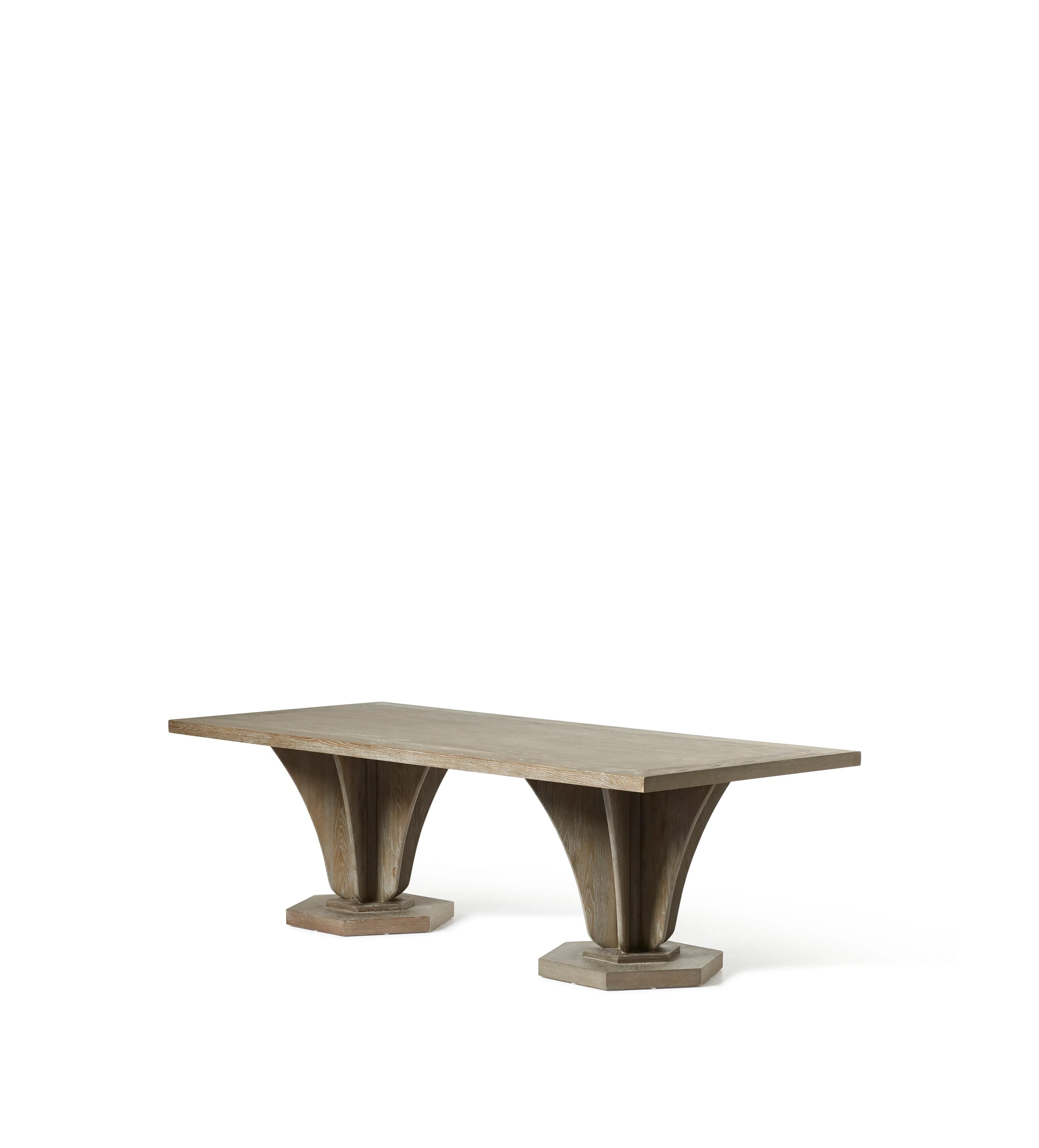 Rectangular Dining Table - Burnt Oak, Oak Wood image