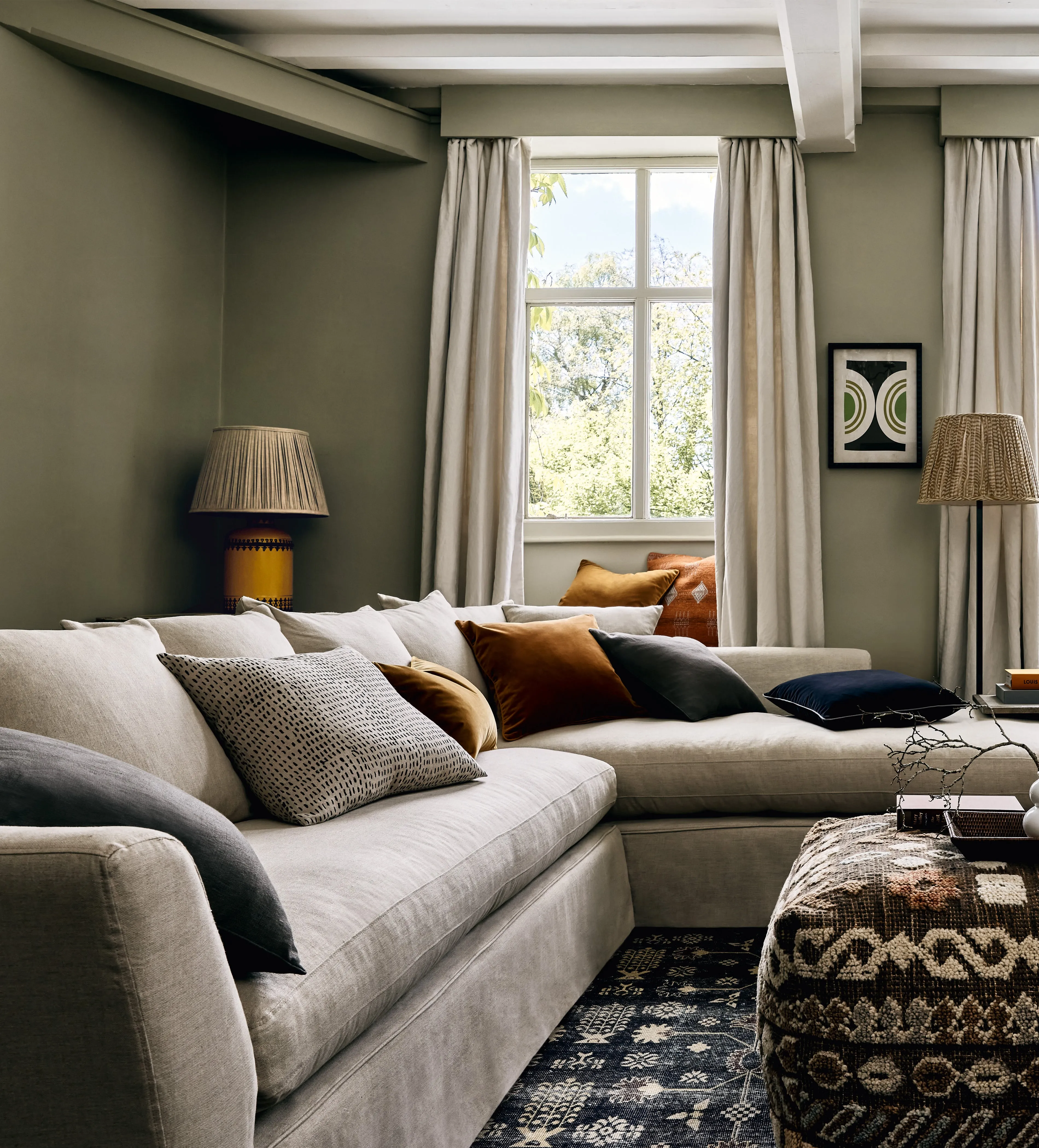 Right-Hand Corner Sofa with Chaise - Natural