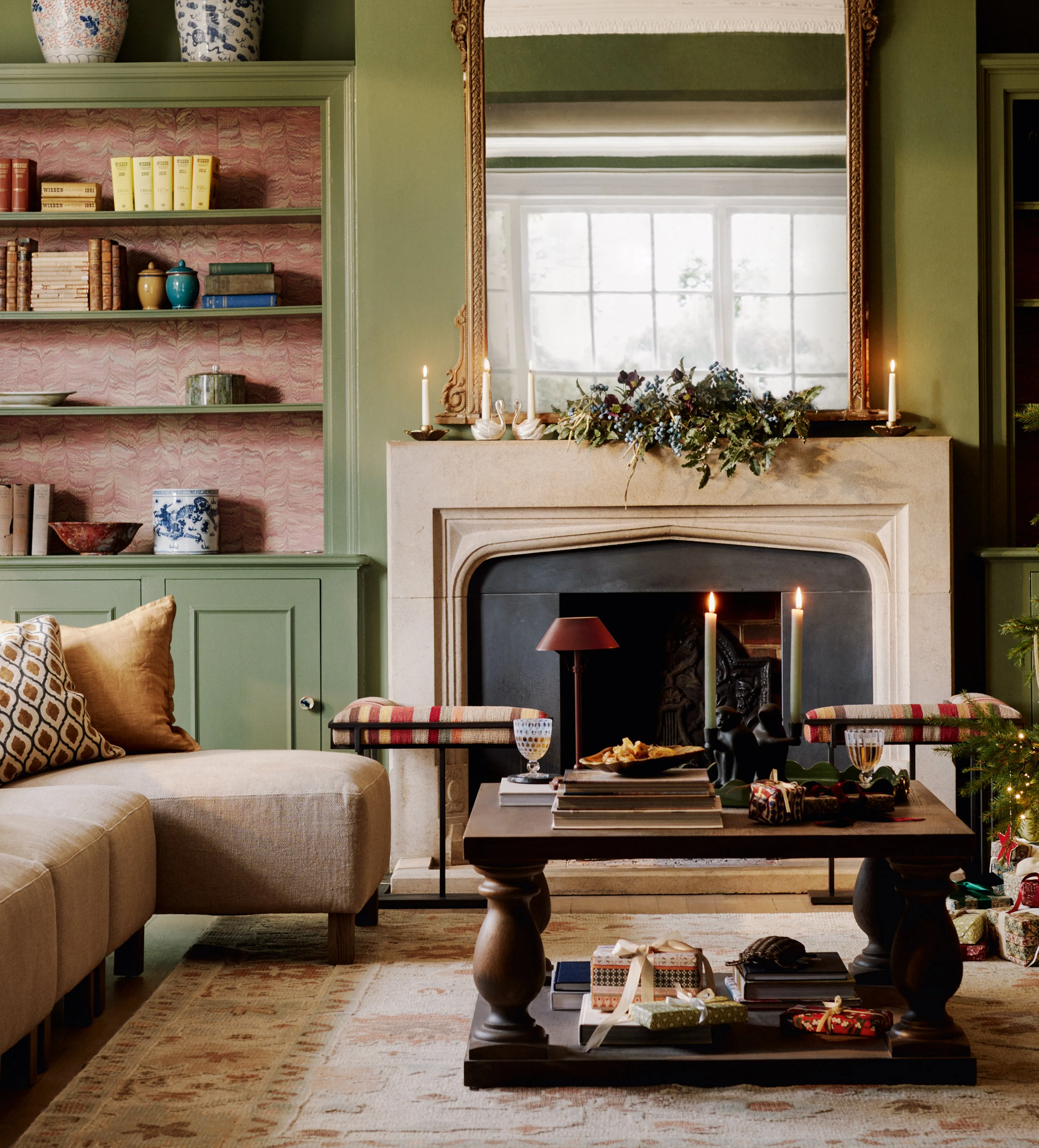Round Coffee Table - Watered Grey, Wood